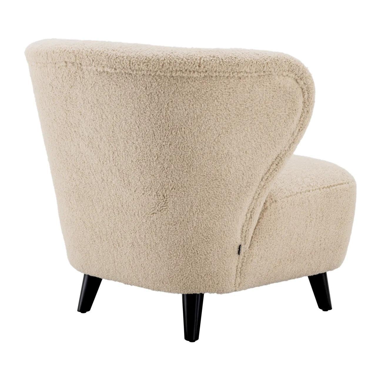 Fotel futrzany HYDRA kremowy Eichholtz Eye on Design