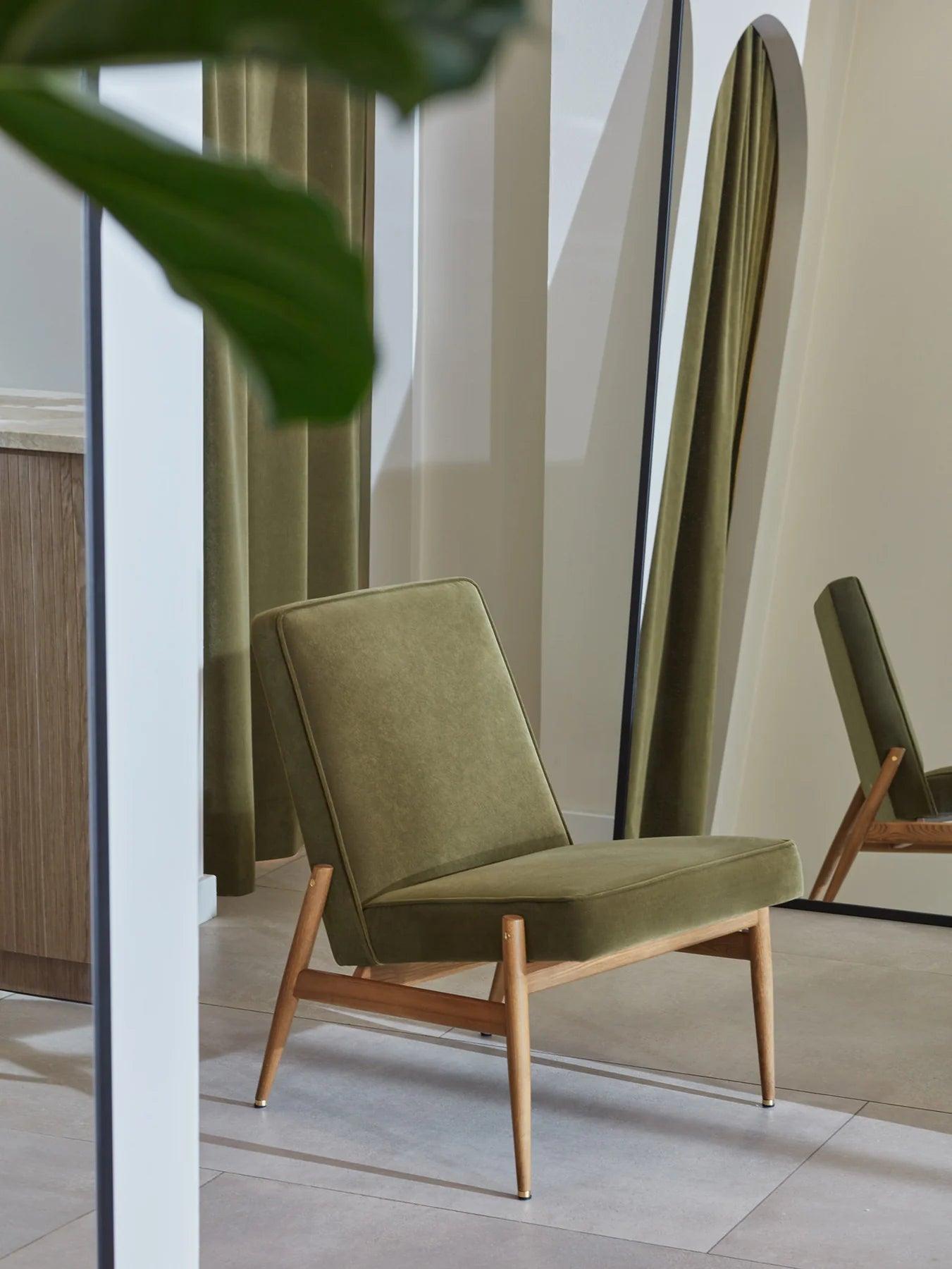 Fotel klubowy FOX beżowy w tkaninie Coco Creme 366 concept Eye on Design