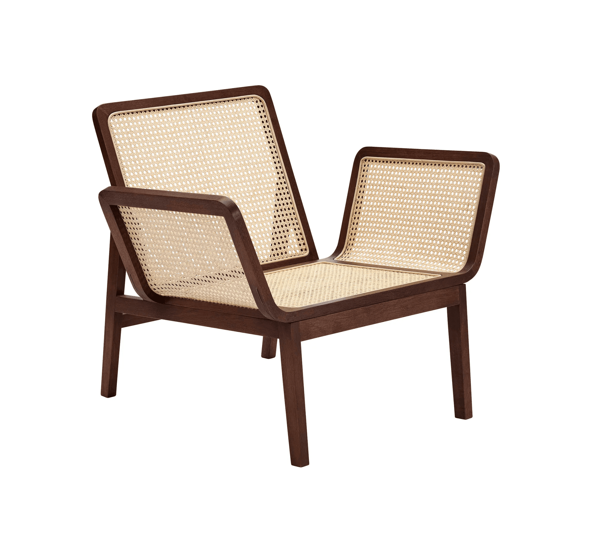 Fotel LE ROI ciemny dębowy z rattanem NORR11 Eye on Design