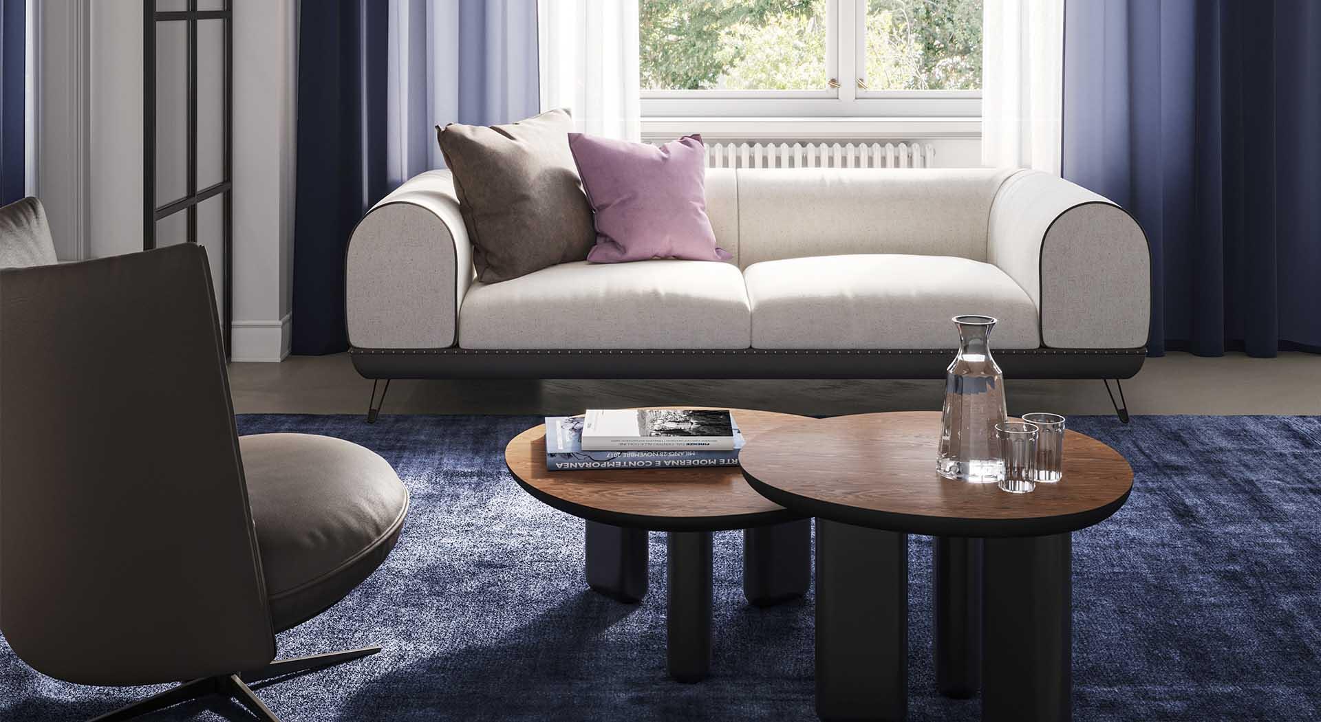 Fotel LINEAR SHORE beżowy Liu Jo Living Eye on Design