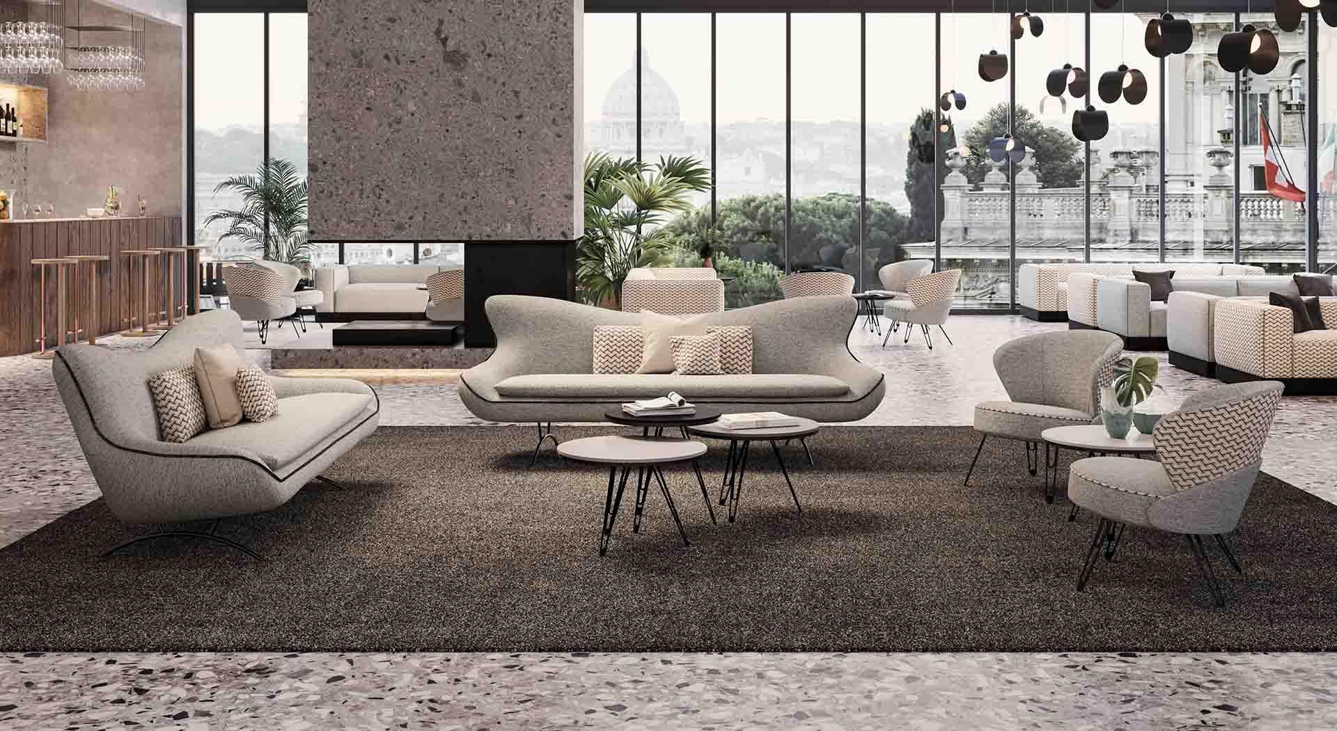 Fotel LINEAR SHORE łososiowy Liu Jo Living Eye on Design