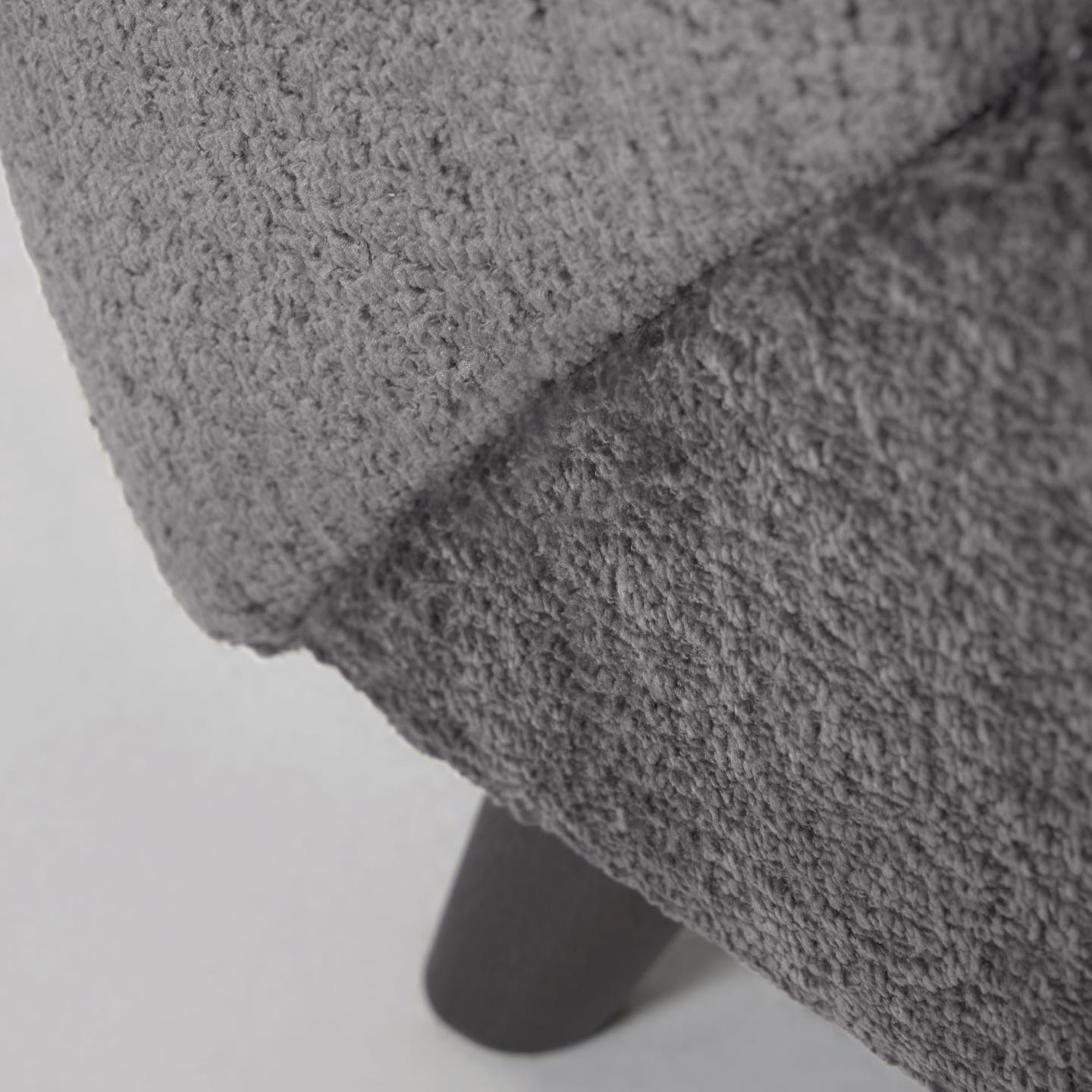 Fotel MEGHAN szary szenil z wenge podstawą La Forma Eye on Design