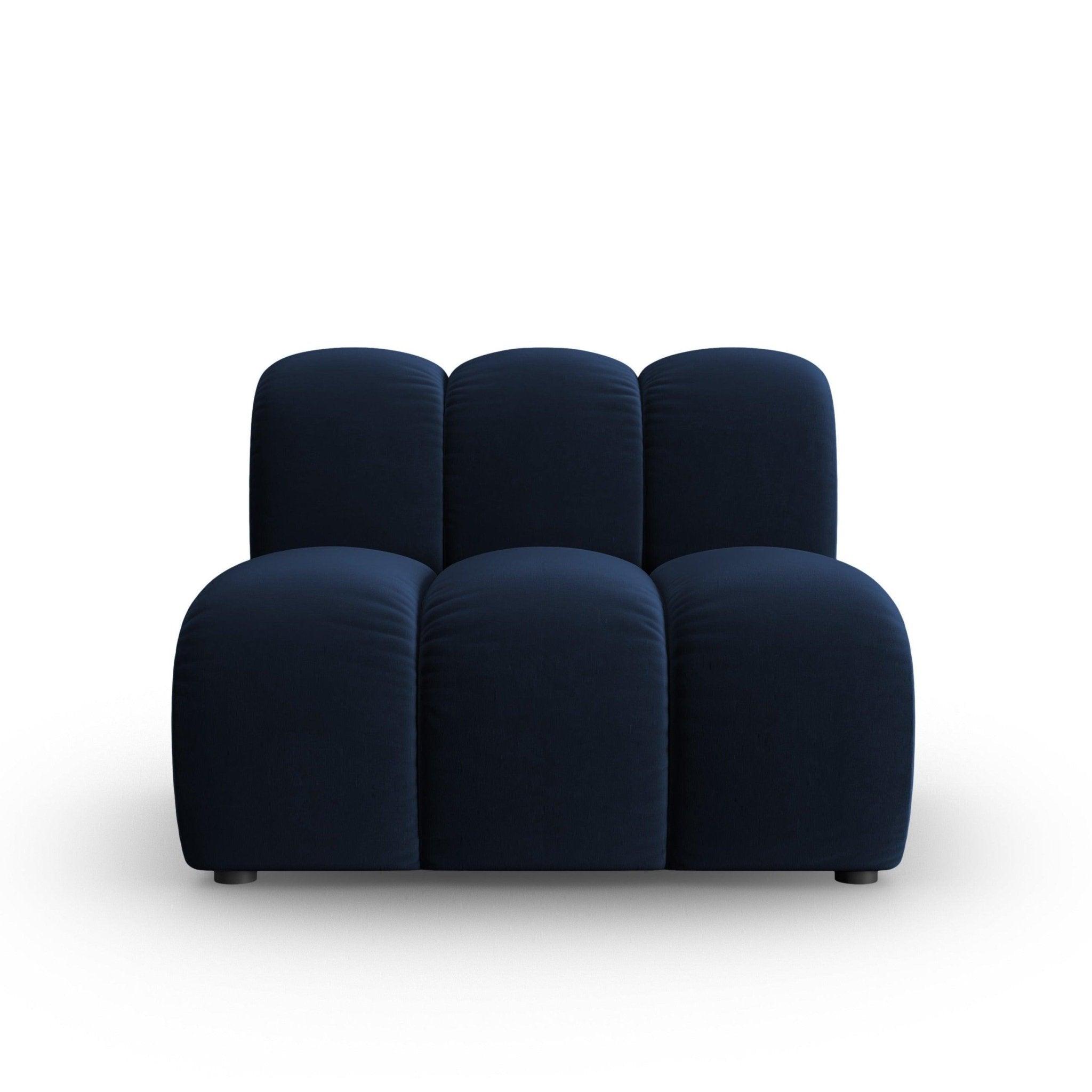 Fotel / moduł aksamitny SKYLER granatowy Interieurs 86 Eye on Design