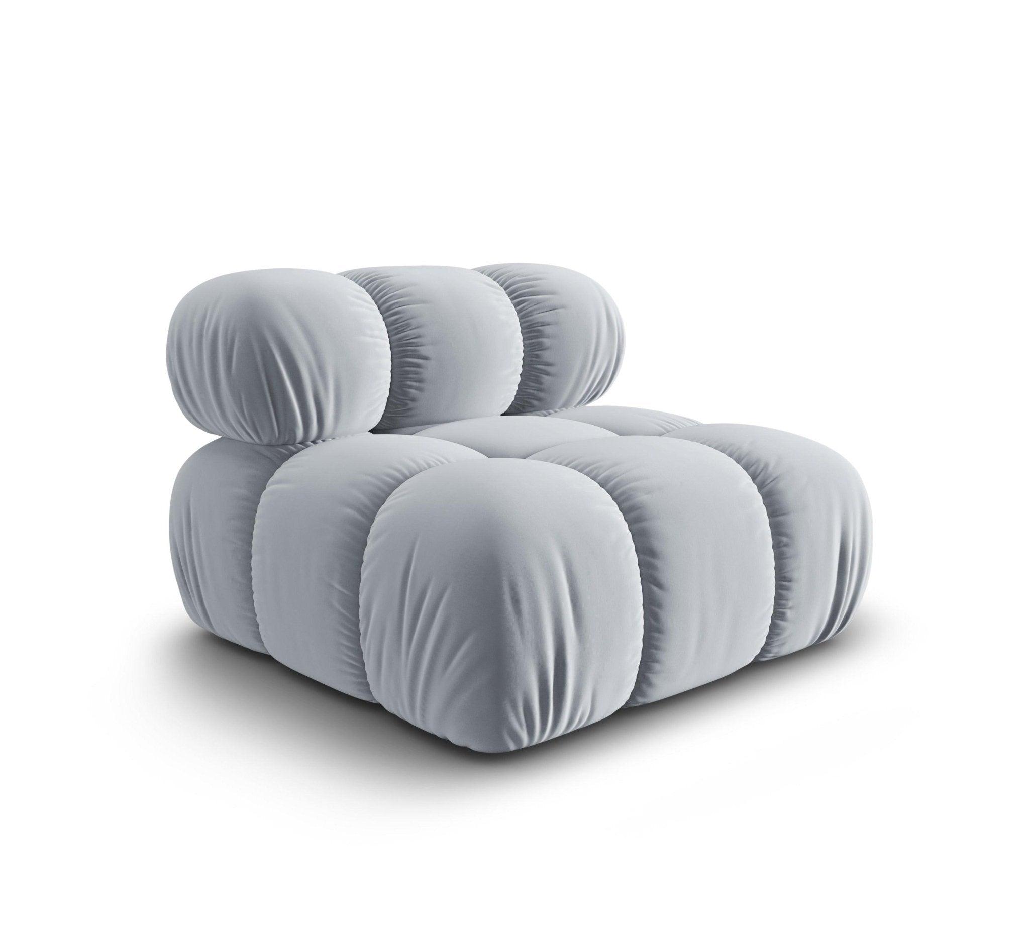 Fotel / moduł aksamitny TROPEA jasnoniebieski Milo Casa Eye on Design