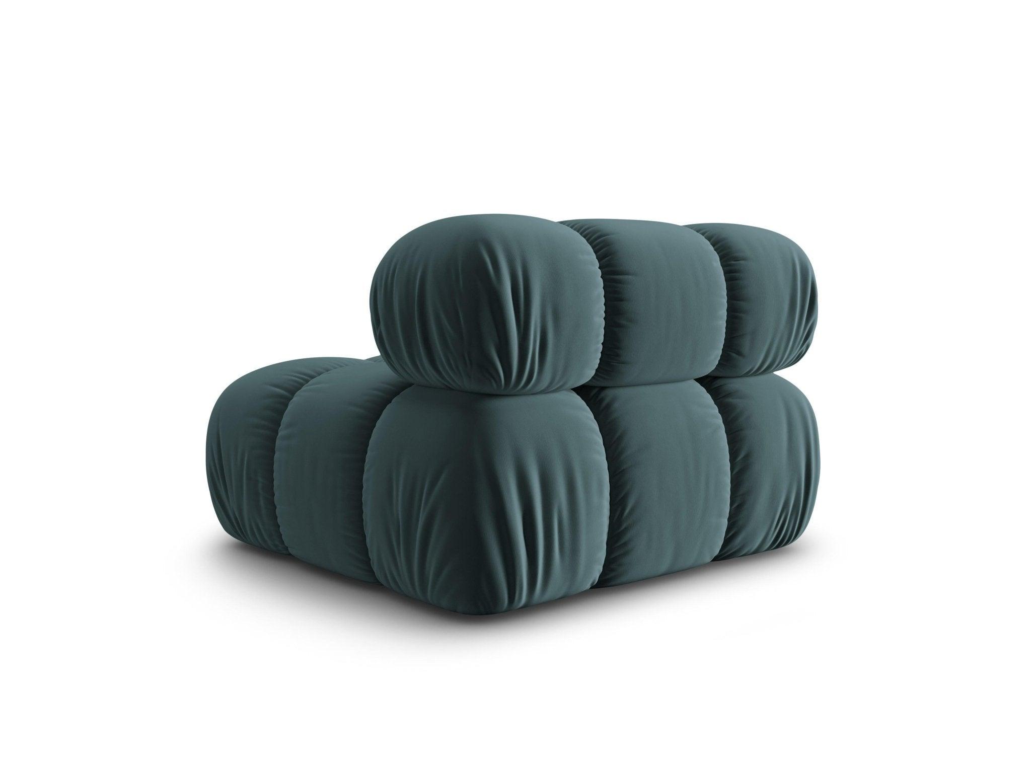 Fotel / moduł aksamitny TROPEA petrol Milo Casa Eye on Design