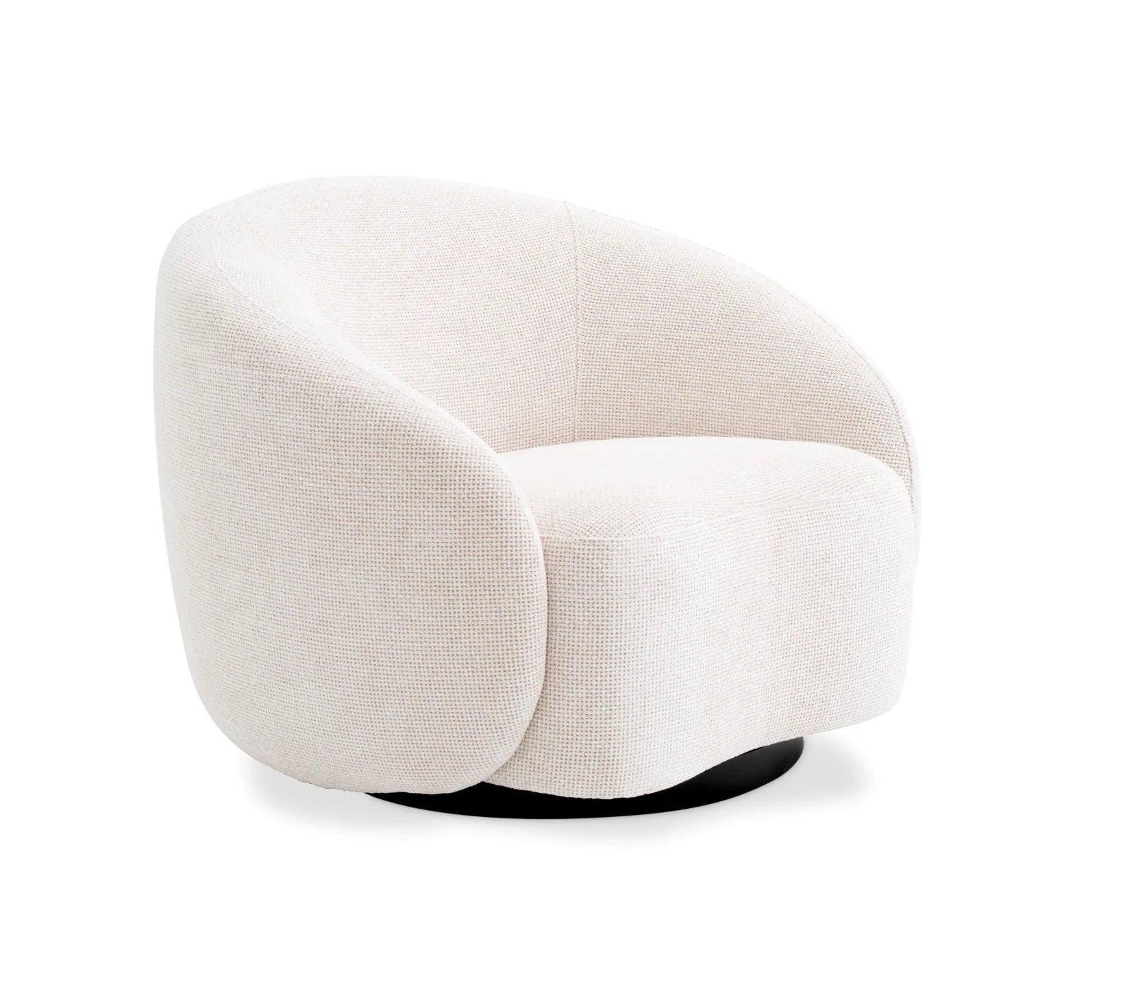 Fotel obrotowy AMORE biały Eichholtz Eye on Design