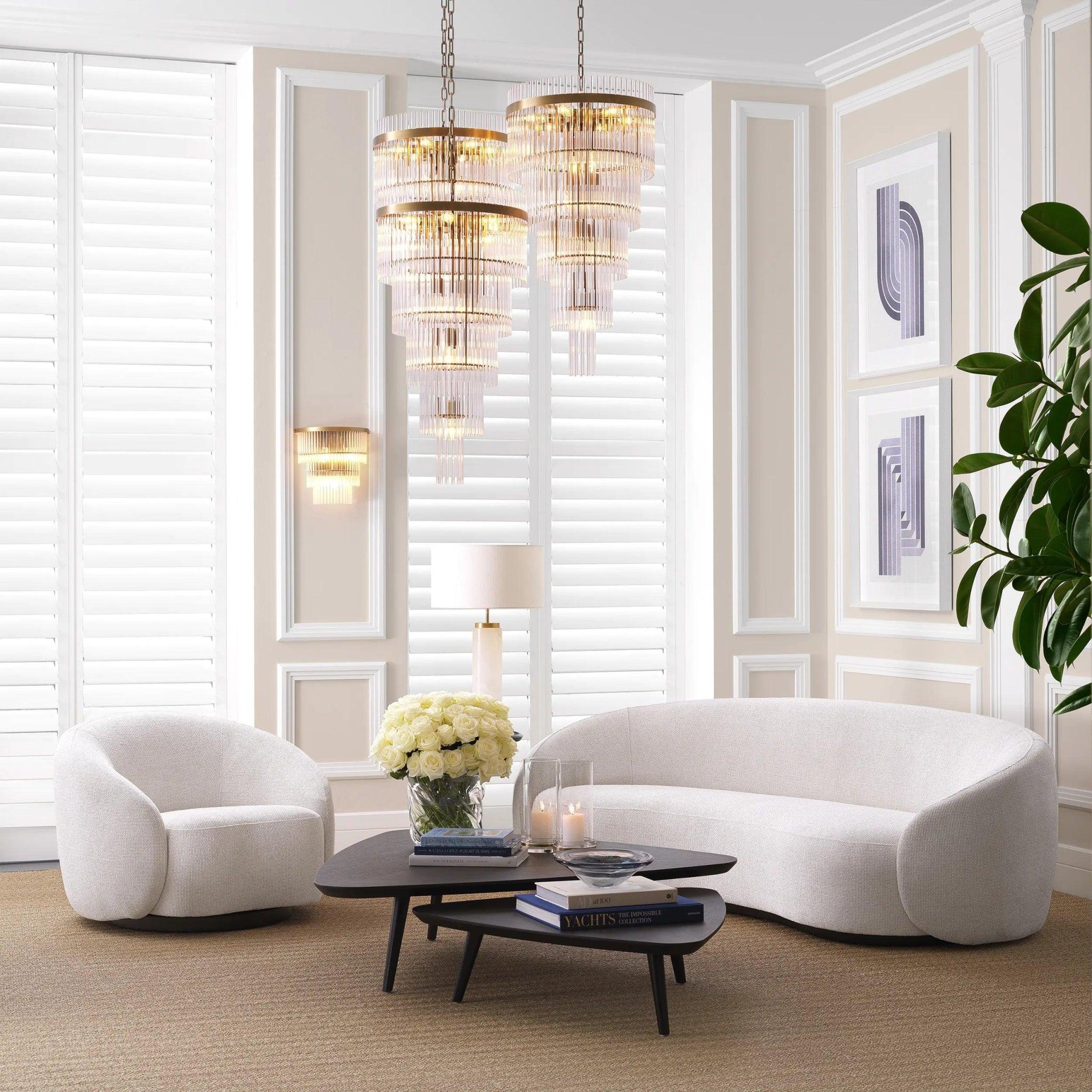 Fotel obrotowy AMORE biały Eichholtz Eye on Design