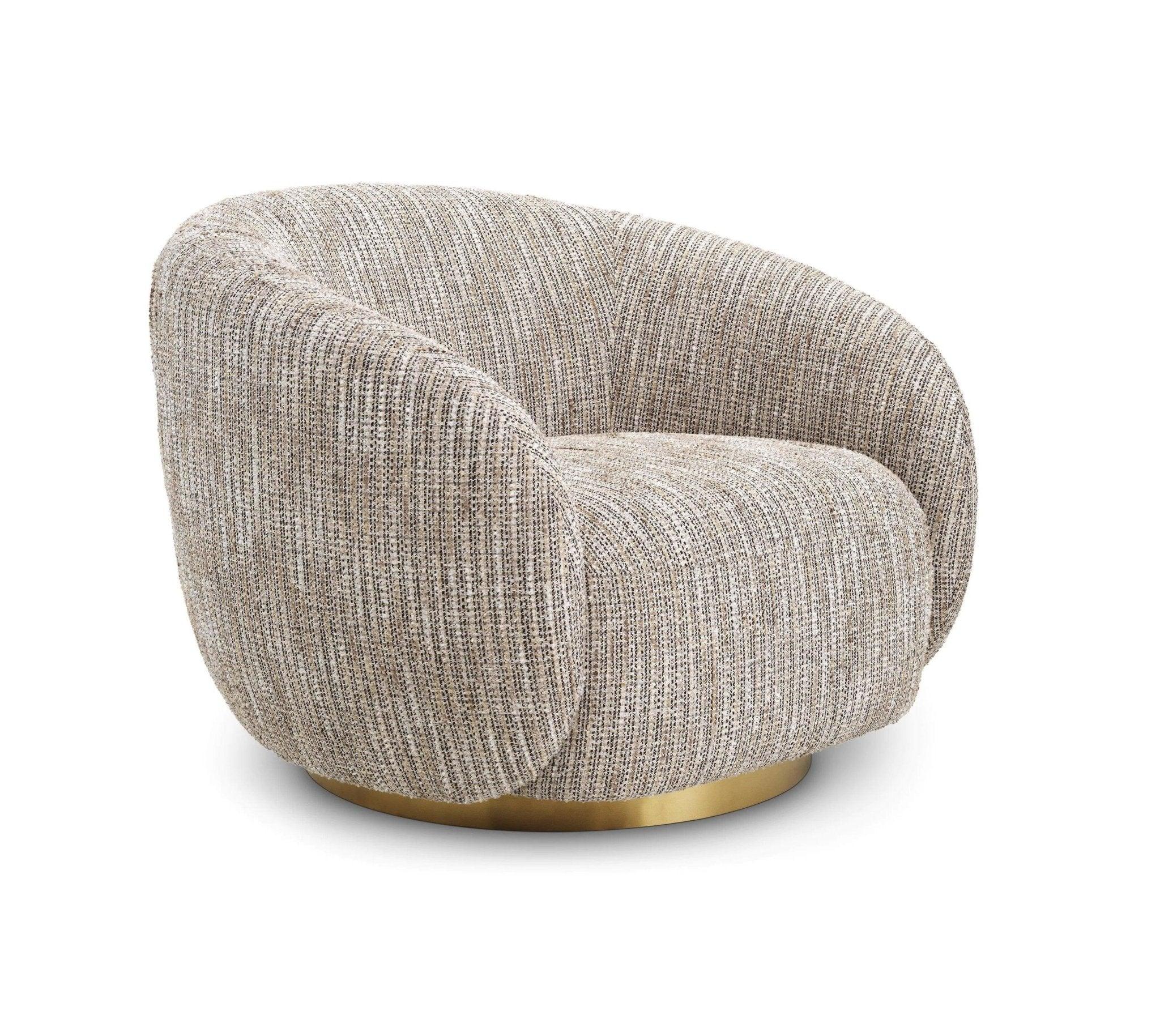 Fotel obrotowy BRICE beżowy Eichholtz Eye on Design