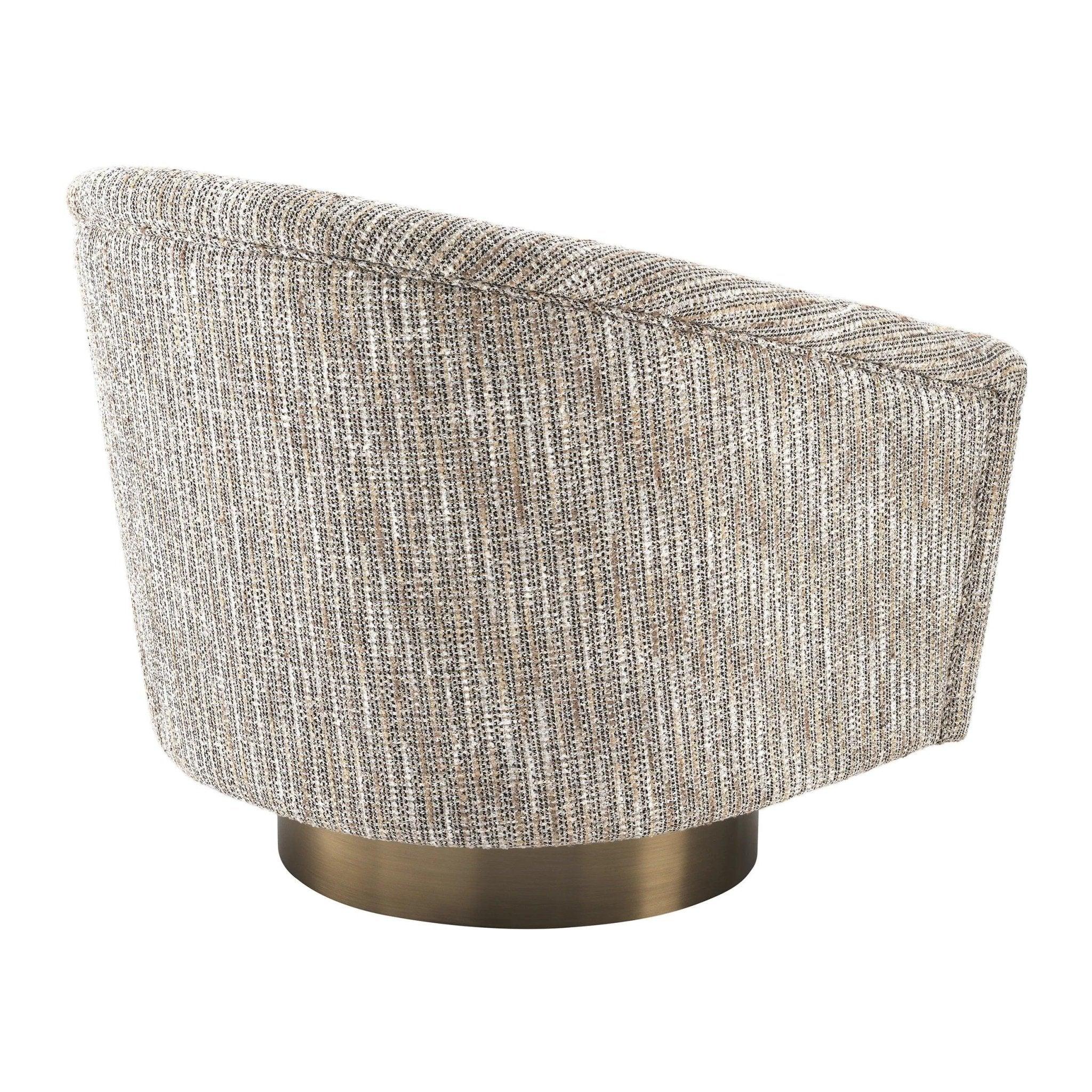 Fotel obrotowy CATENE beżowy melanż Eichholtz Eye on Design