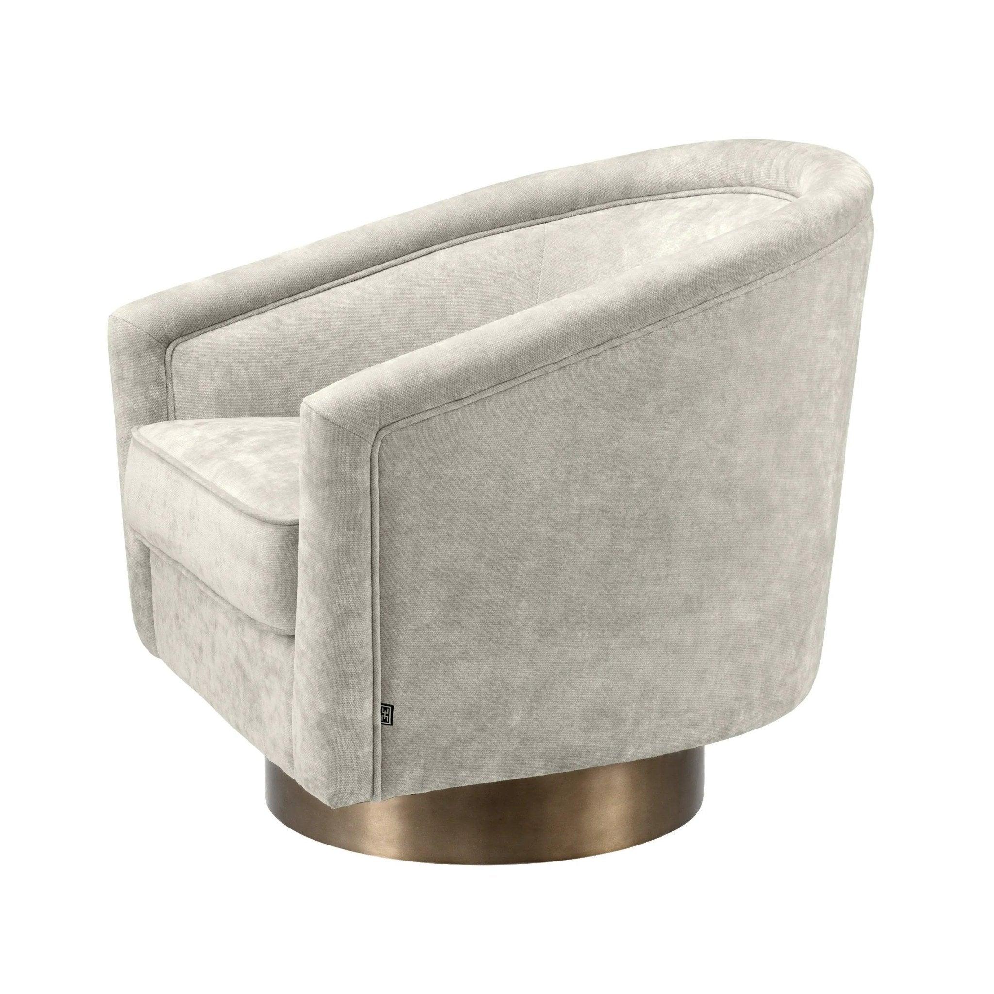 Fotel obrotowy CATENE piaskowy Eichholtz Eye on Design