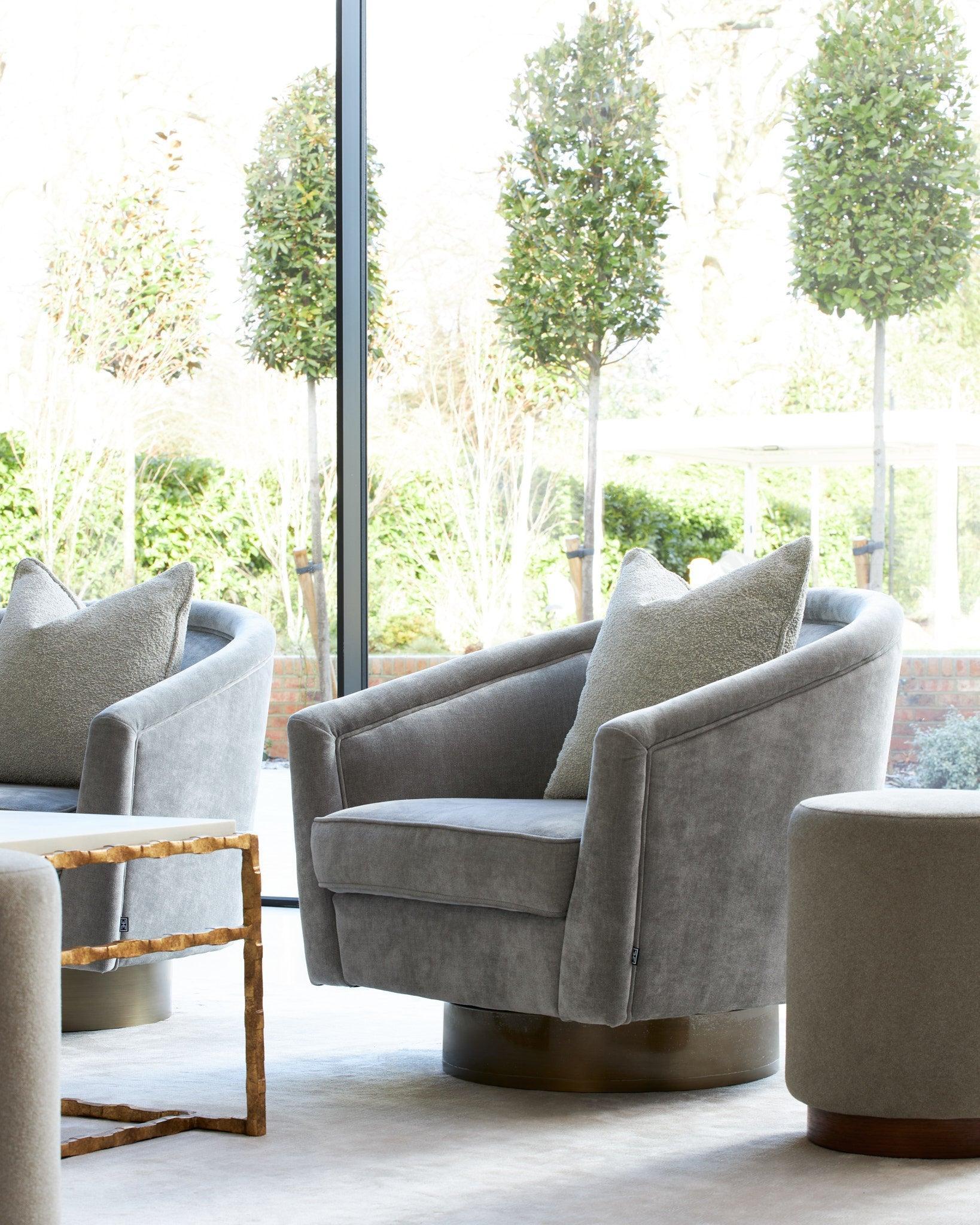 Fotel obrotowy CATENE szary Eichholtz Eye on Design