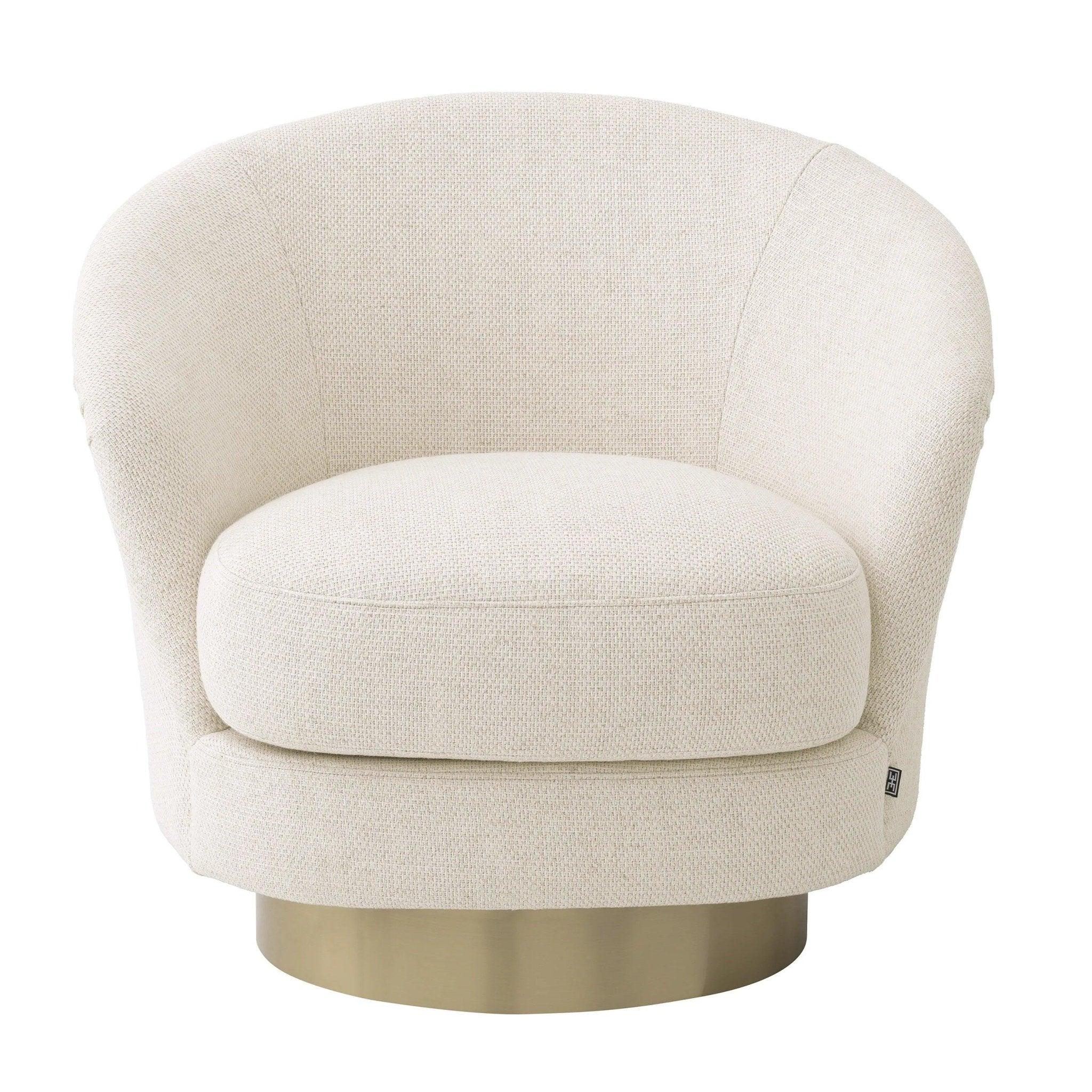 Fotel obrotowy CERVO beżowy Eichholtz Eye on Design