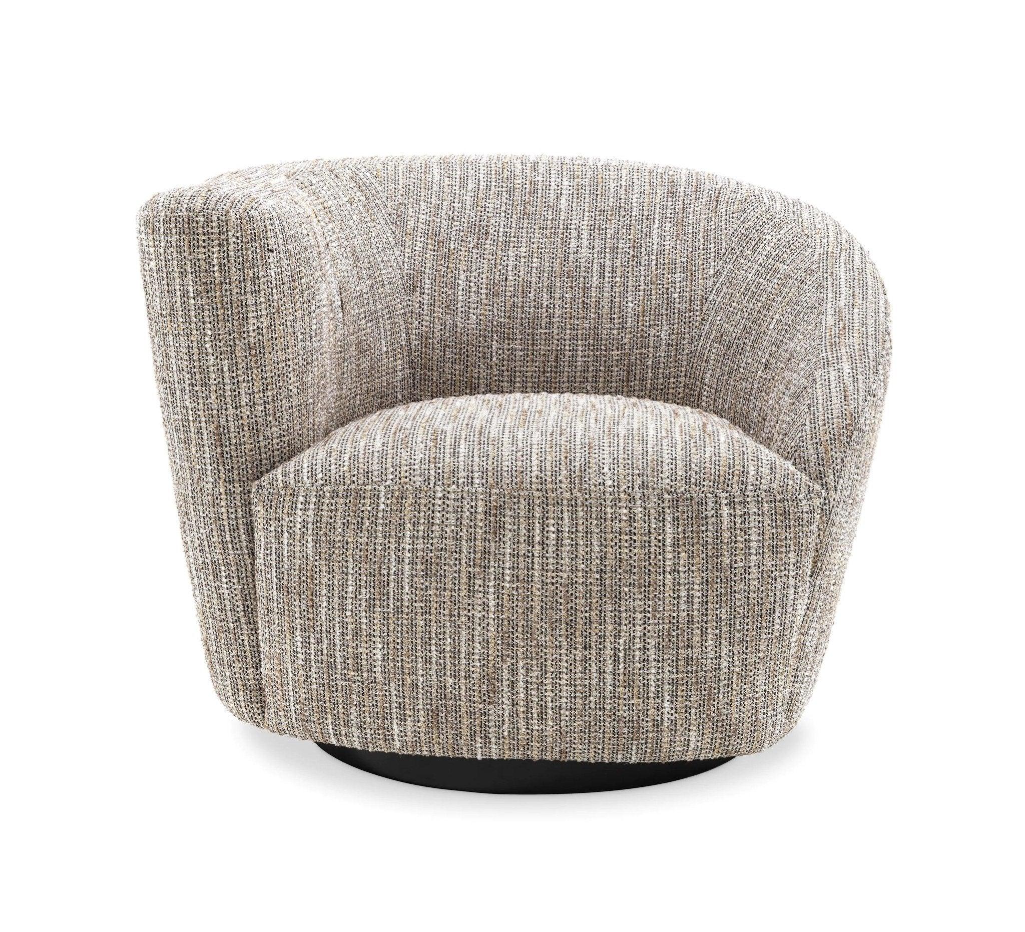 Fotel obrotowy COLIN beżowy melanż Eichholtz Eye on Design