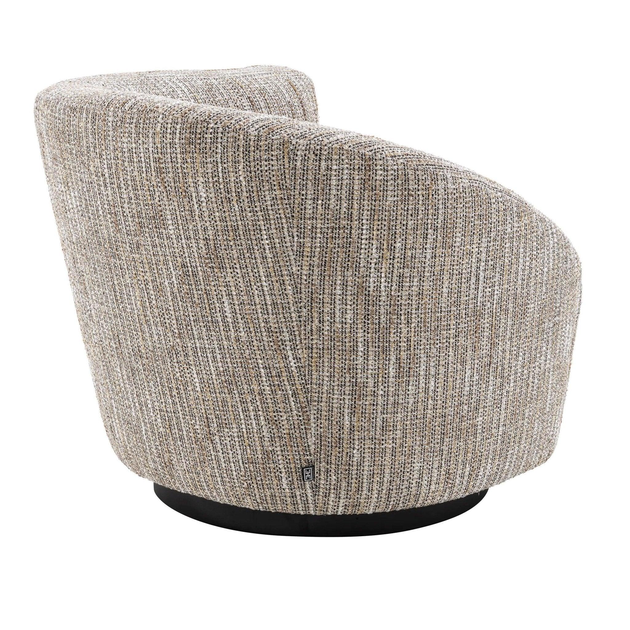 Fotel obrotowy COLIN beżowy melanż Eichholtz Eye on Design