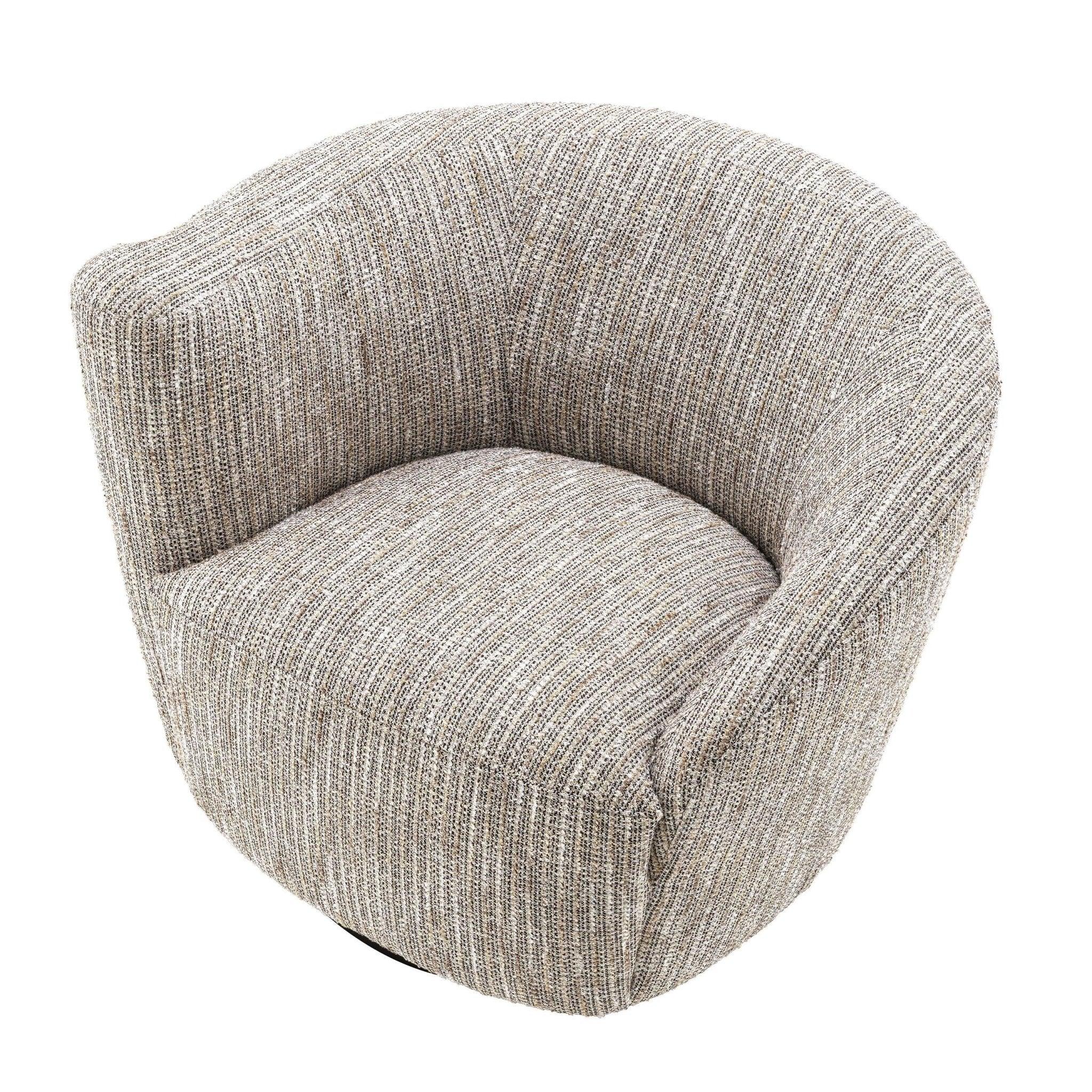 Fotel obrotowy COLIN beżowy melanż Eichholtz Eye on Design