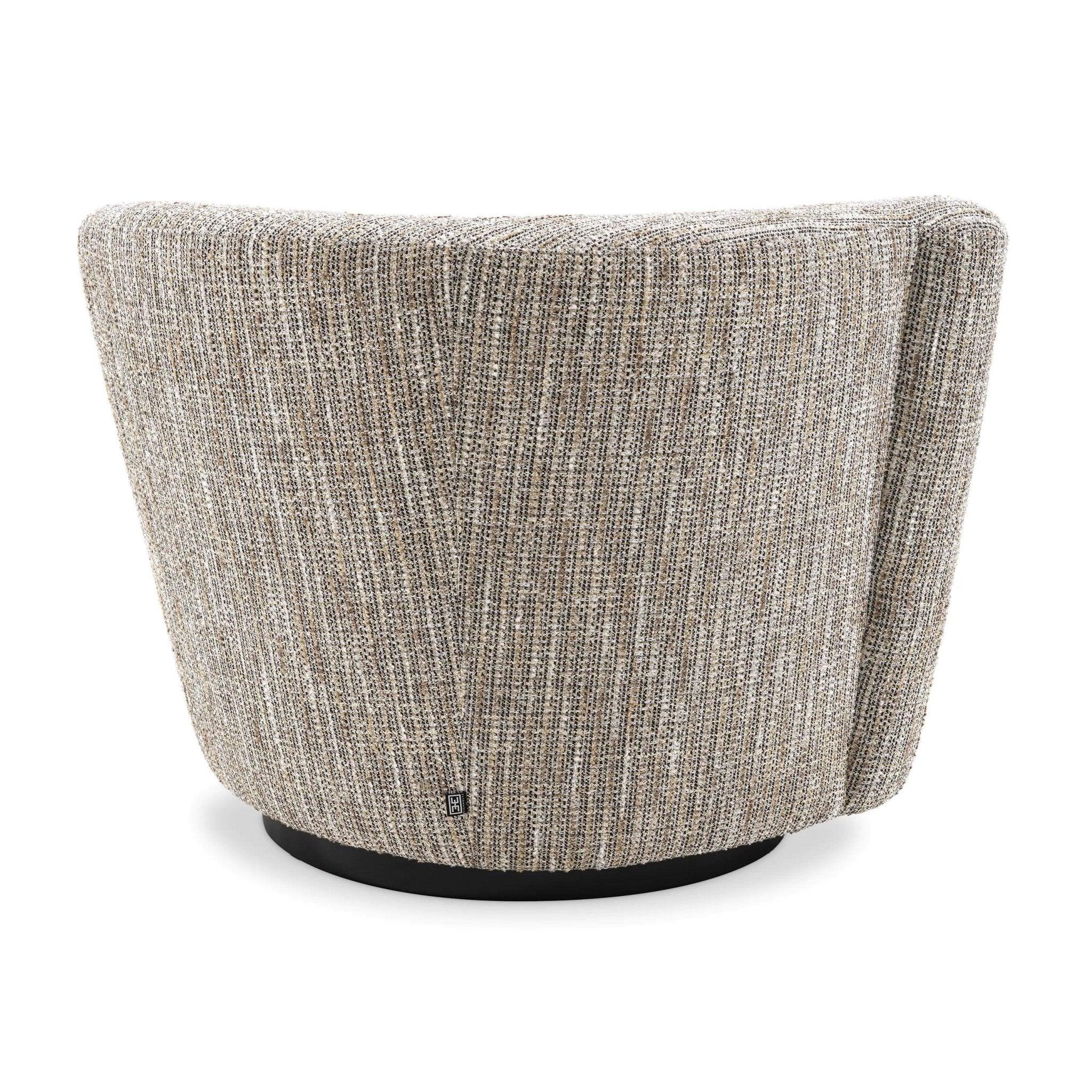 Fotel obrotowy COLIN beżowy melanż Eichholtz Eye on Design