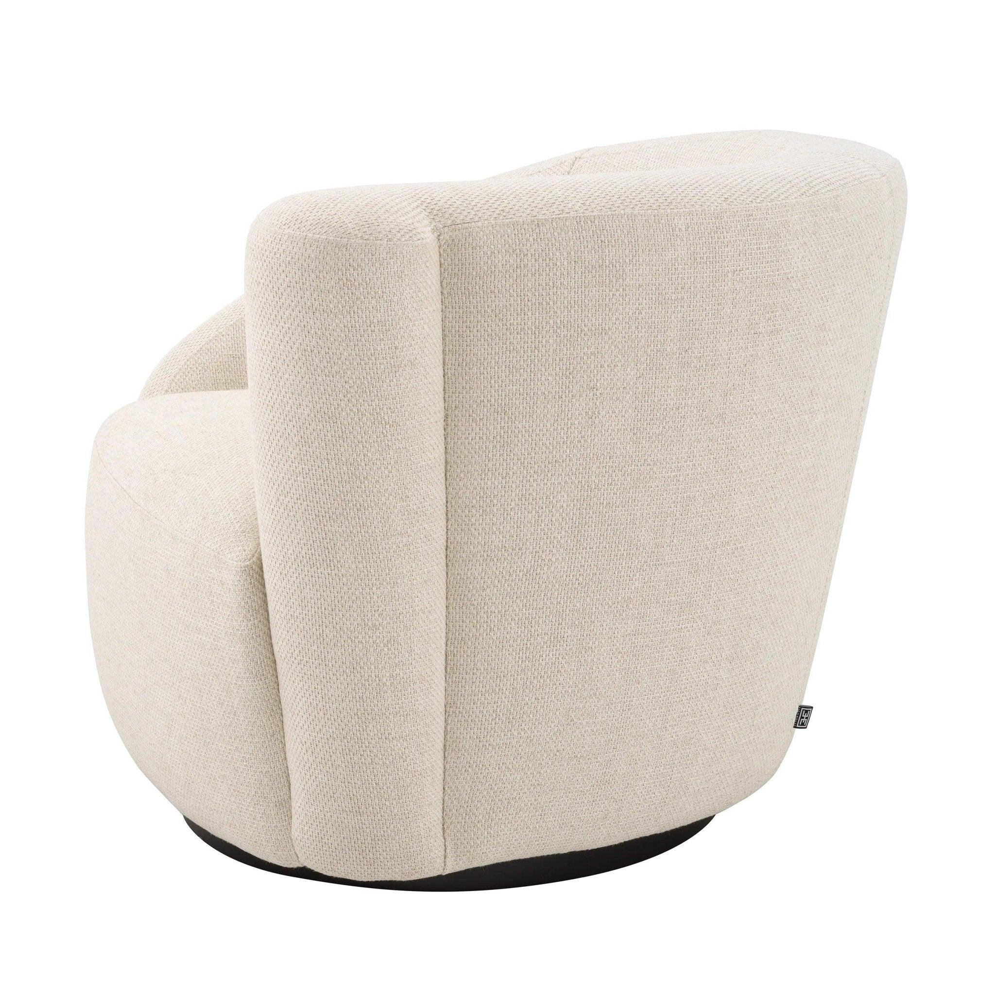 Fotel obrotowy COLIN kremowy Eichholtz Eye on Design