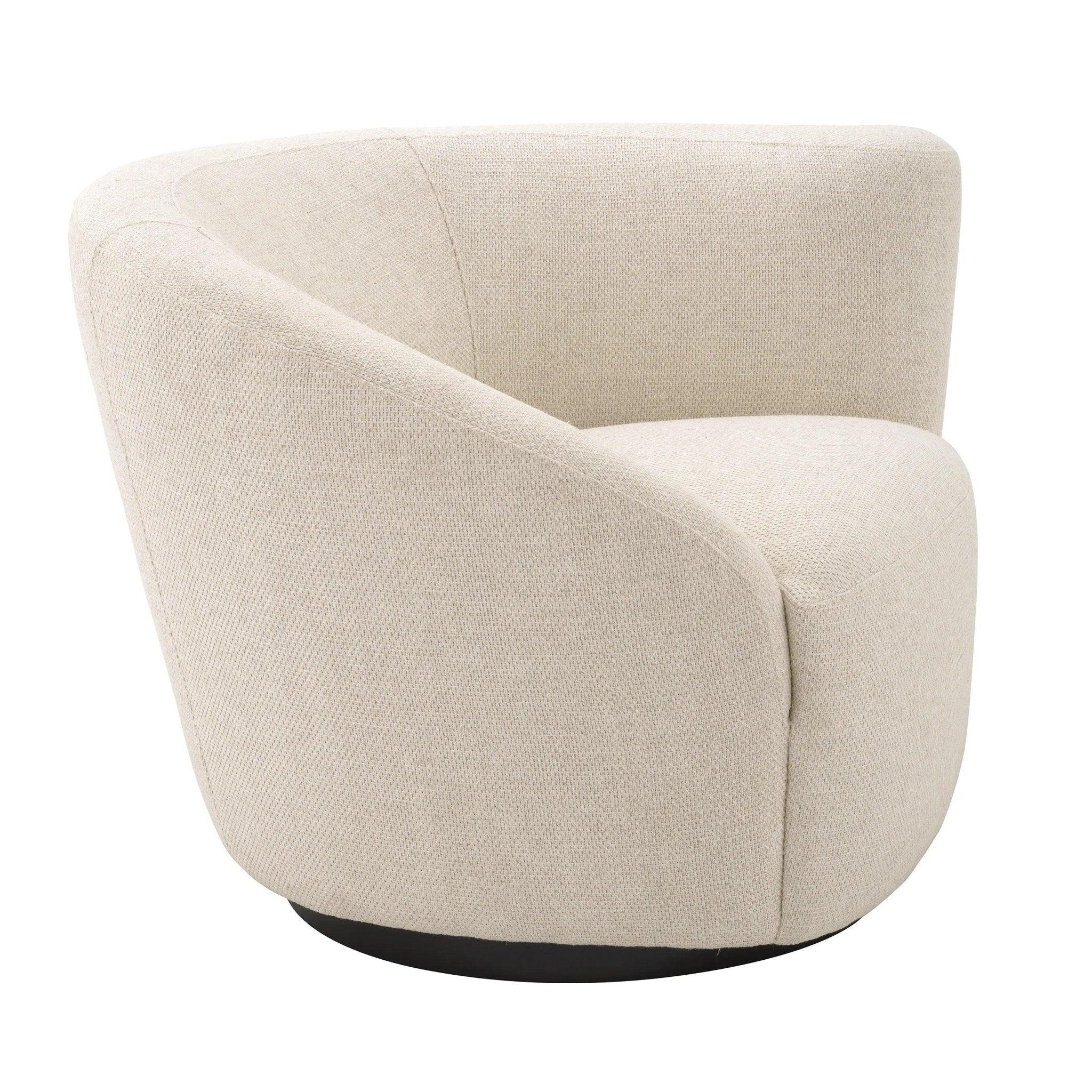 Fotel obrotowy COLIN kremowy Eichholtz Eye on Design