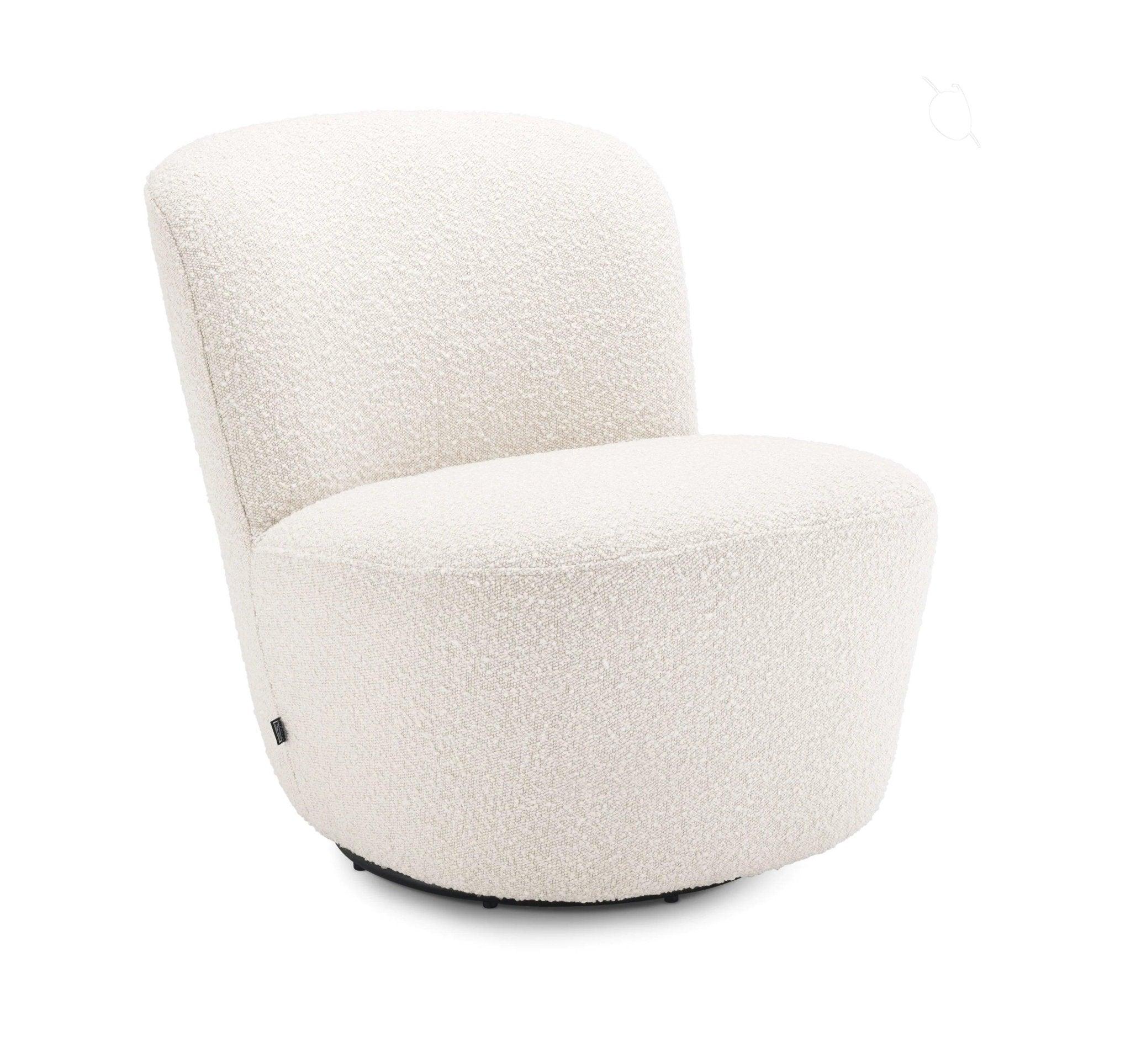 Fotel obrotowy DORIA kremowy Eichholtz Eye on Design