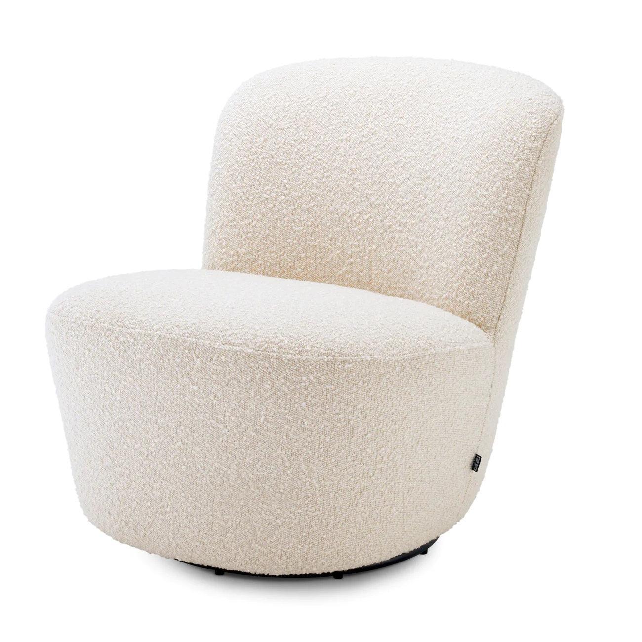 Fotel obrotowy DORIA kremowy Eichholtz Eye on Design