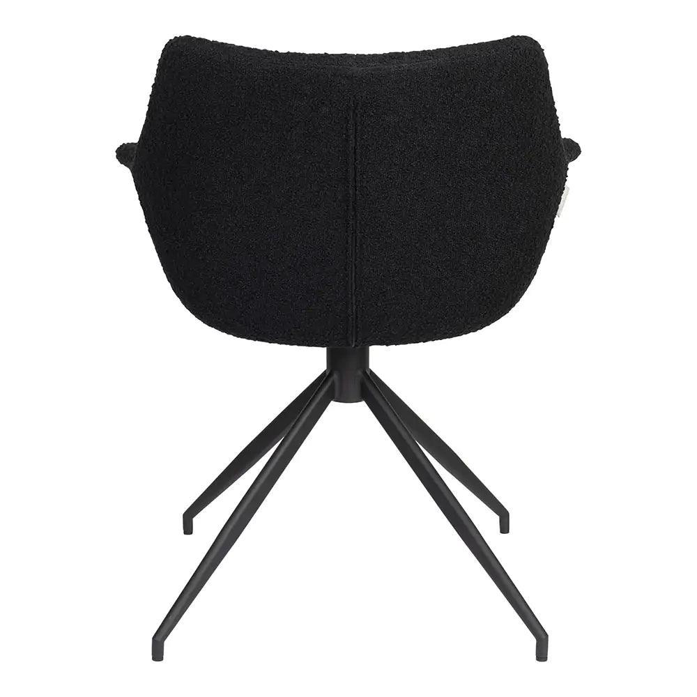 Fotel obrotowy DOULTON czarny boucle Zuiver Eye on Design