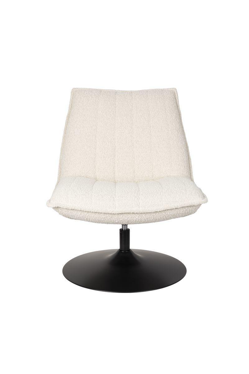 Fotel obrotowy JAX boucle biały White Label Living Eye on Design