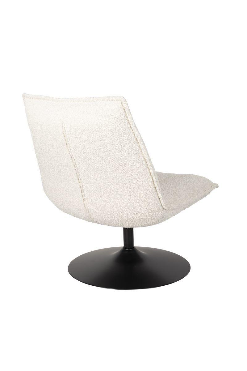 Fotel obrotowy JAX boucle biały White Label Living Eye on Design