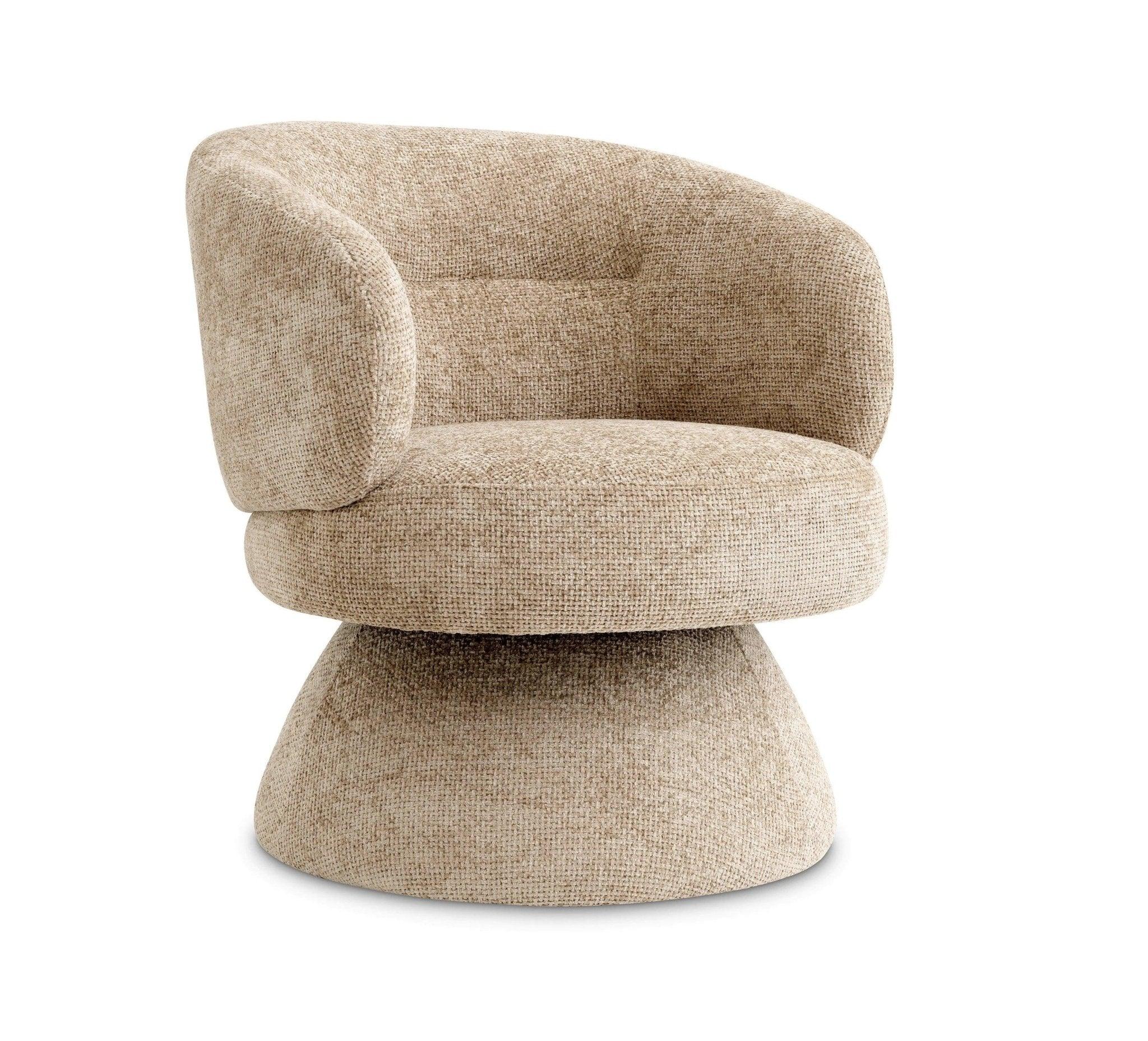 Fotel obrotowy LIBERTY piaskowy Eichholtz Eye on Design