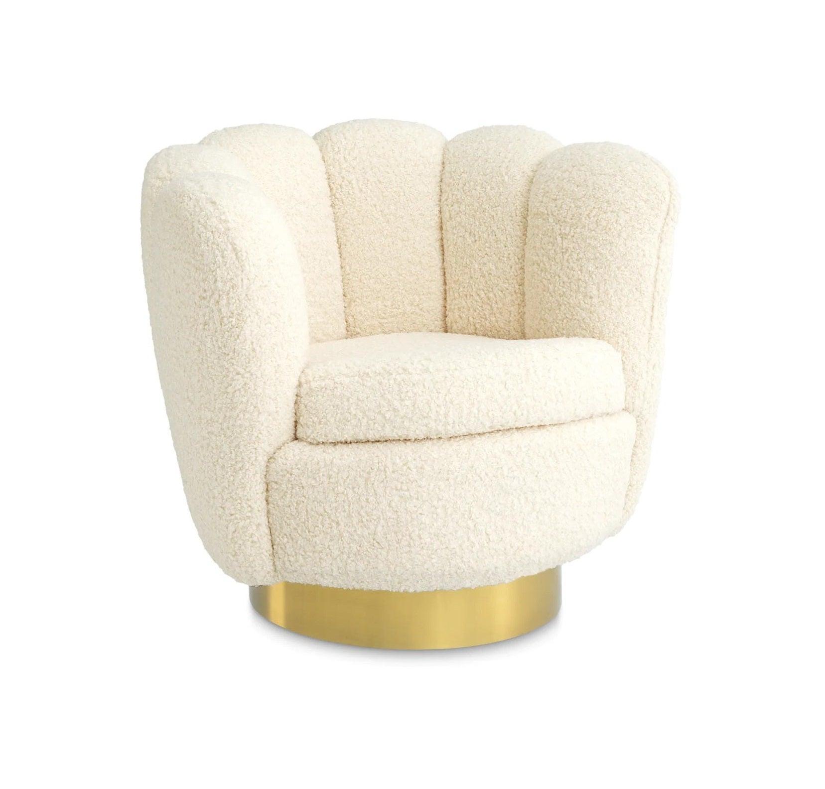 Fotel obrotowy MIRAGE beżowy Eichholtz Eye on Design