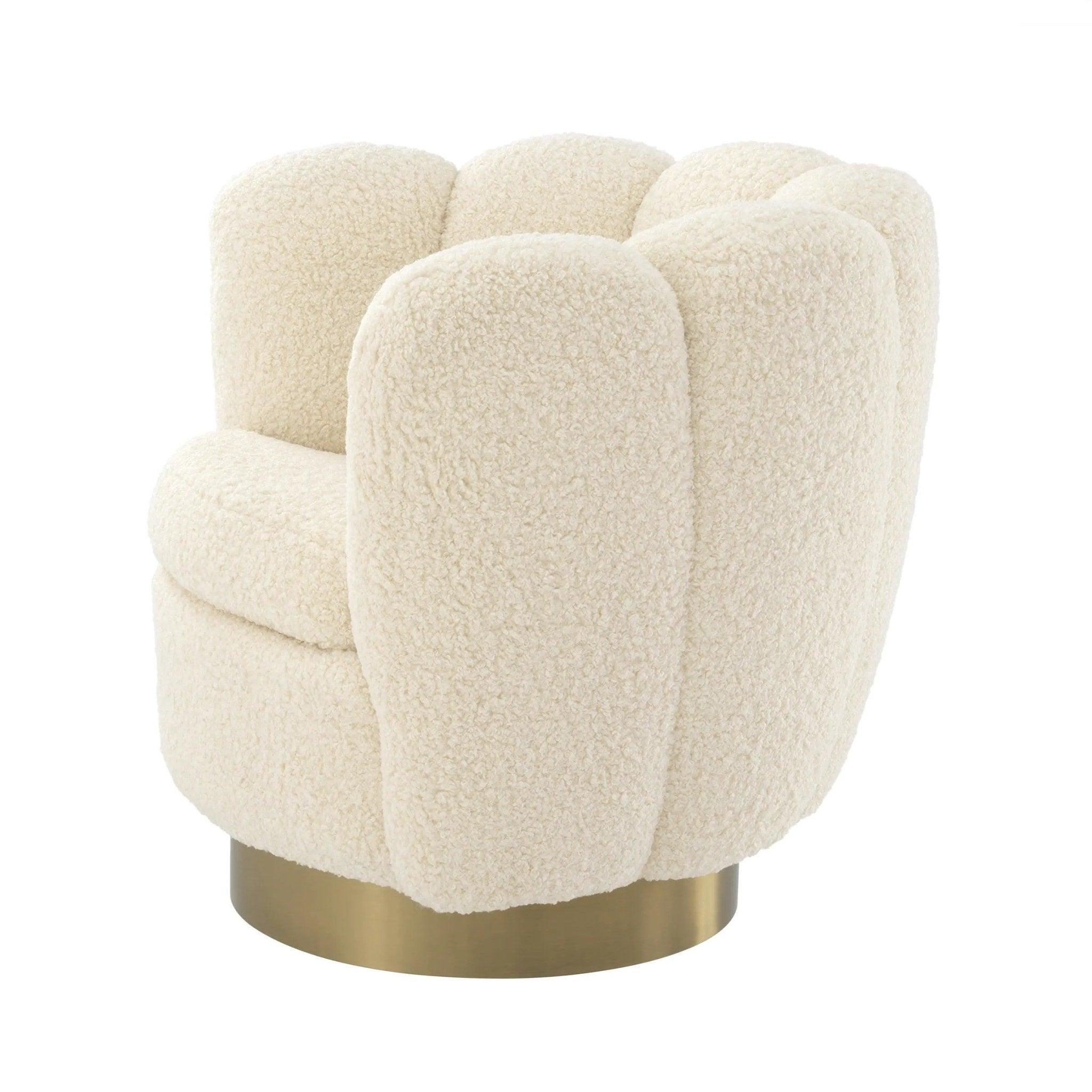 Fotel obrotowy MIRAGE beżowy Eichholtz Eye on Design