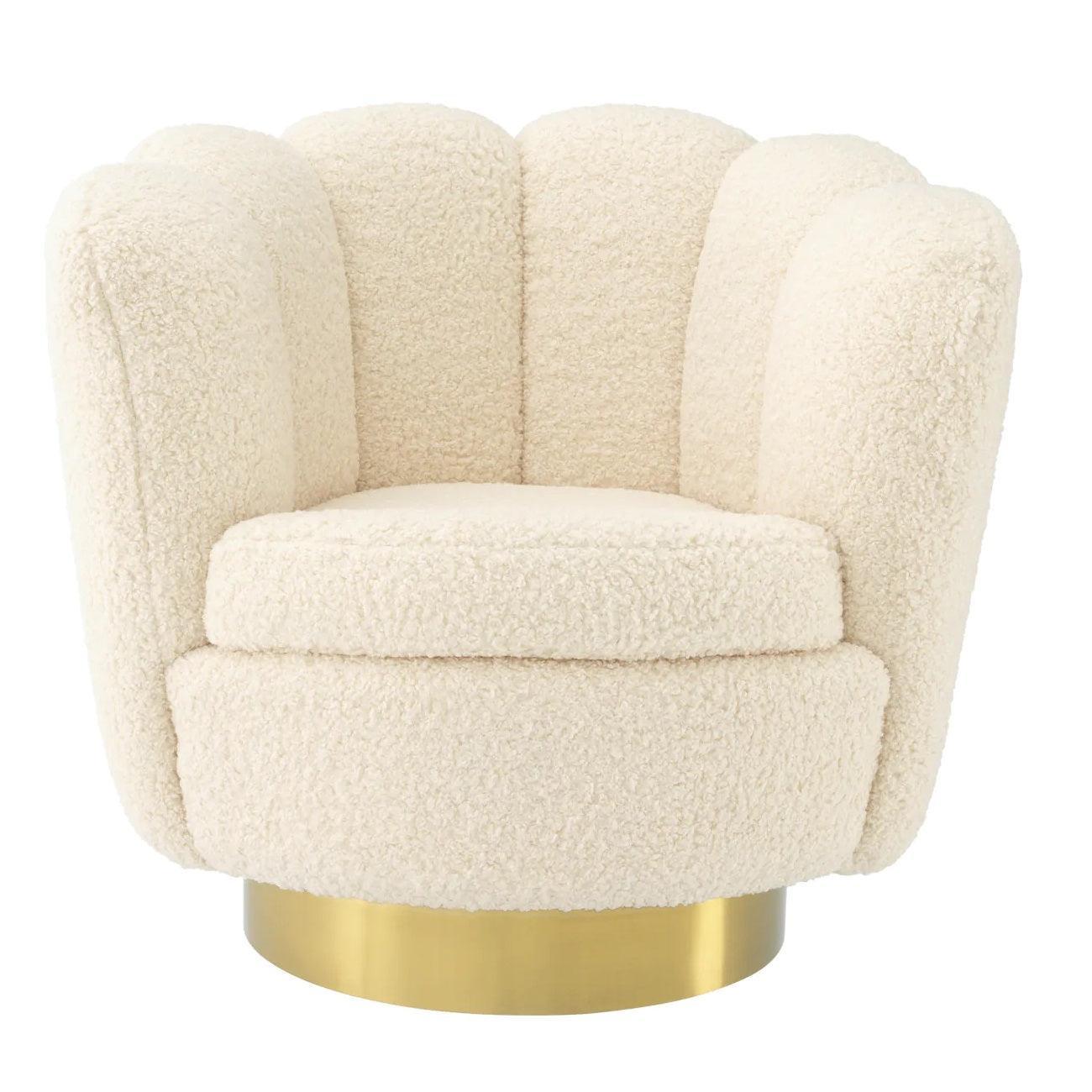 Fotel obrotowy MIRAGE beżowy Eichholtz Eye on Design