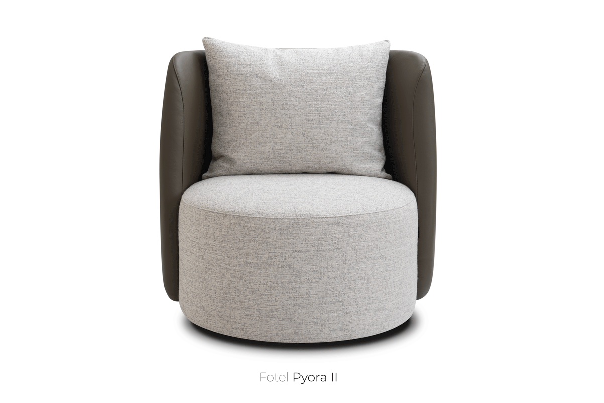 Fotel obrotowy PYORA II tapicerowany Nobonobo Eye on Design