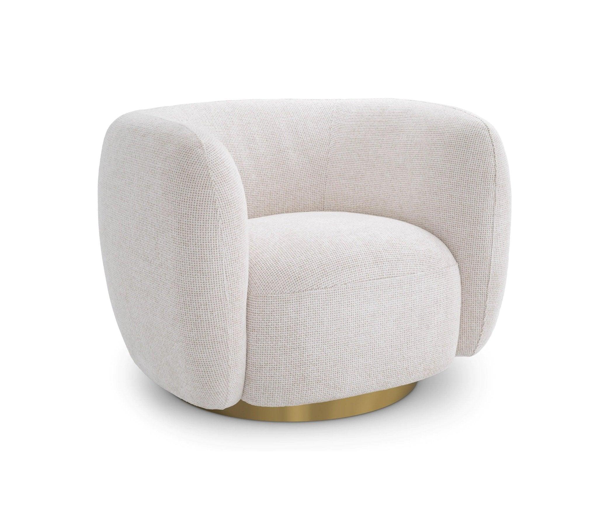 Fotel obrotowy ROXY biały Eichholtz Eye on Design