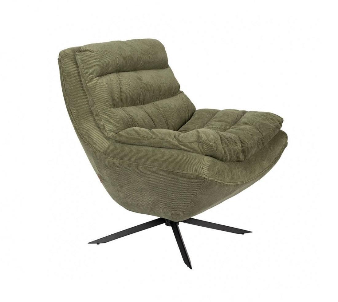 Fotel obrotowy VINCE zielony Dutchbone Eye on Design