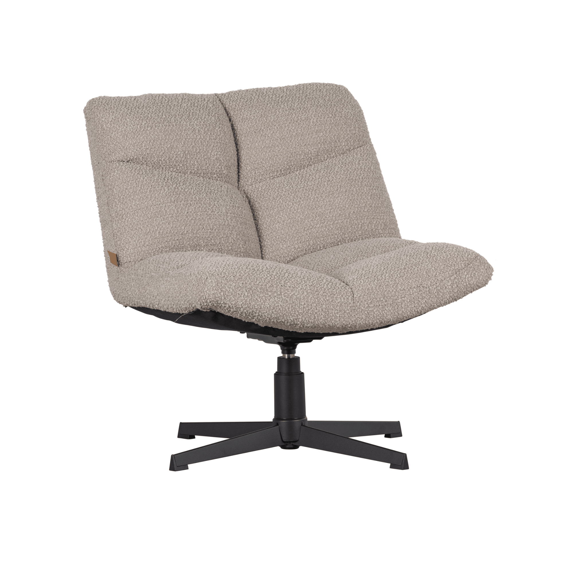 Fotel obrotowy VINNY boucle piaskowy Woood Exclusive Eye on Design