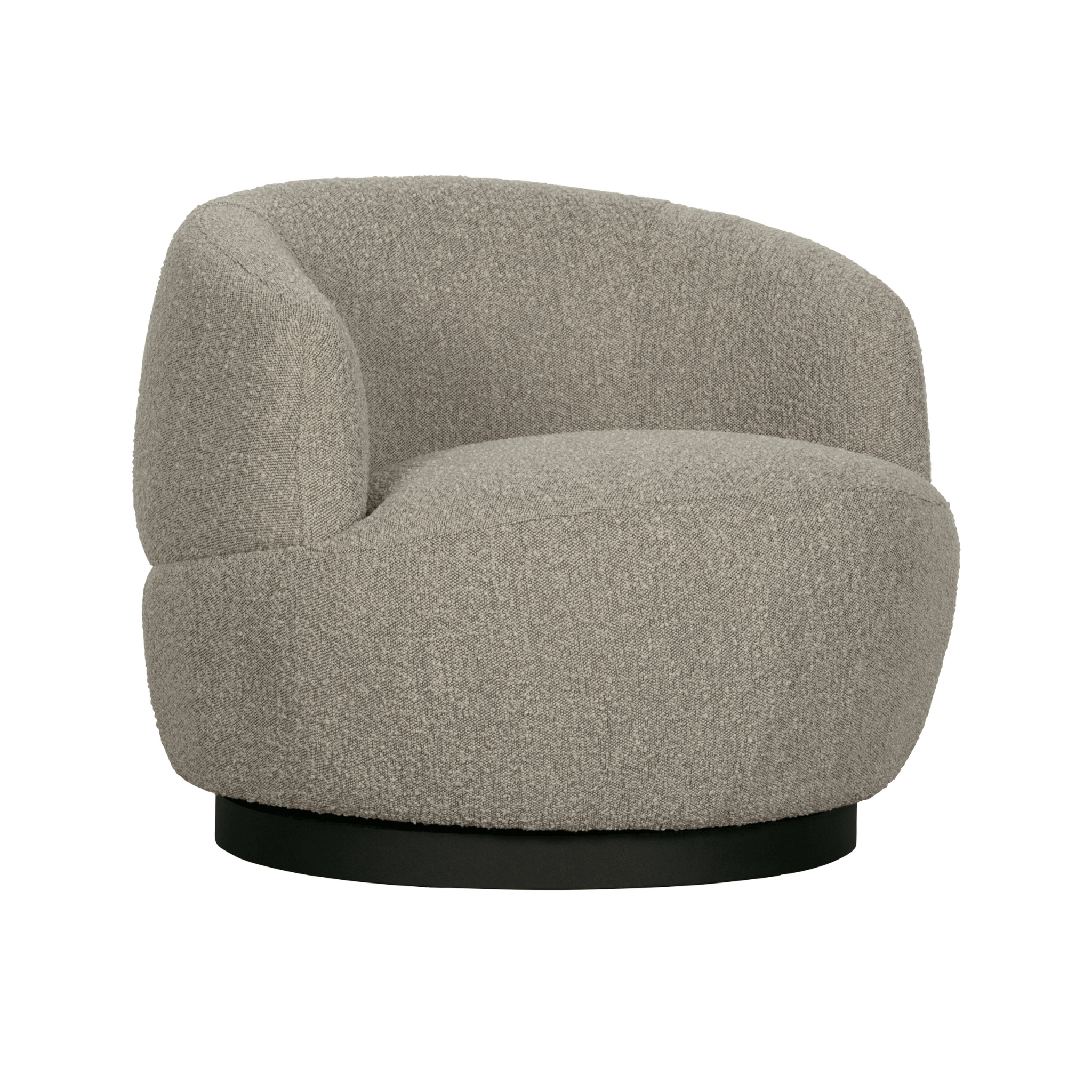 Fotel obrotowy WOOLLY beżowy boucle Be Pure Eye on Design