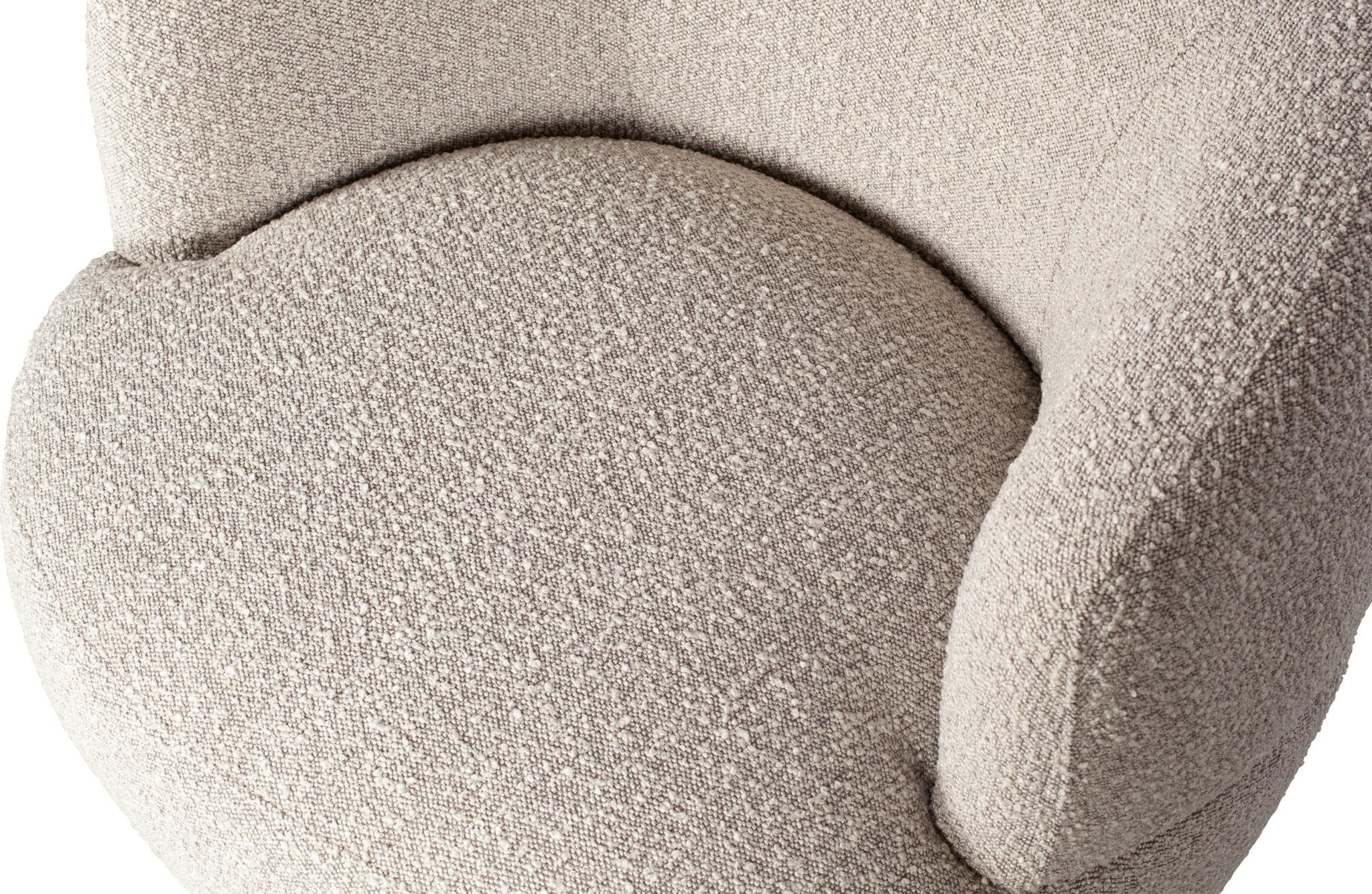 Fotel obrotowy WOOLLY beżowy boucle Be Pure Eye on Design