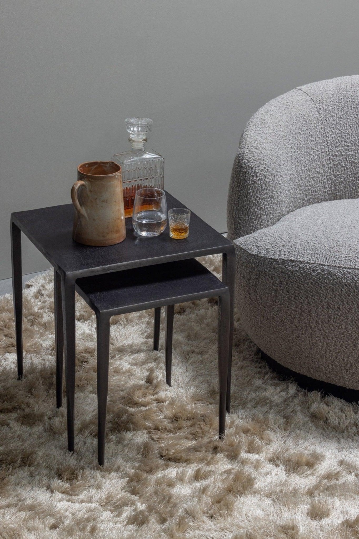 Fotel obrotowy WOOLLY beżowy boucle Be Pure Eye on Design