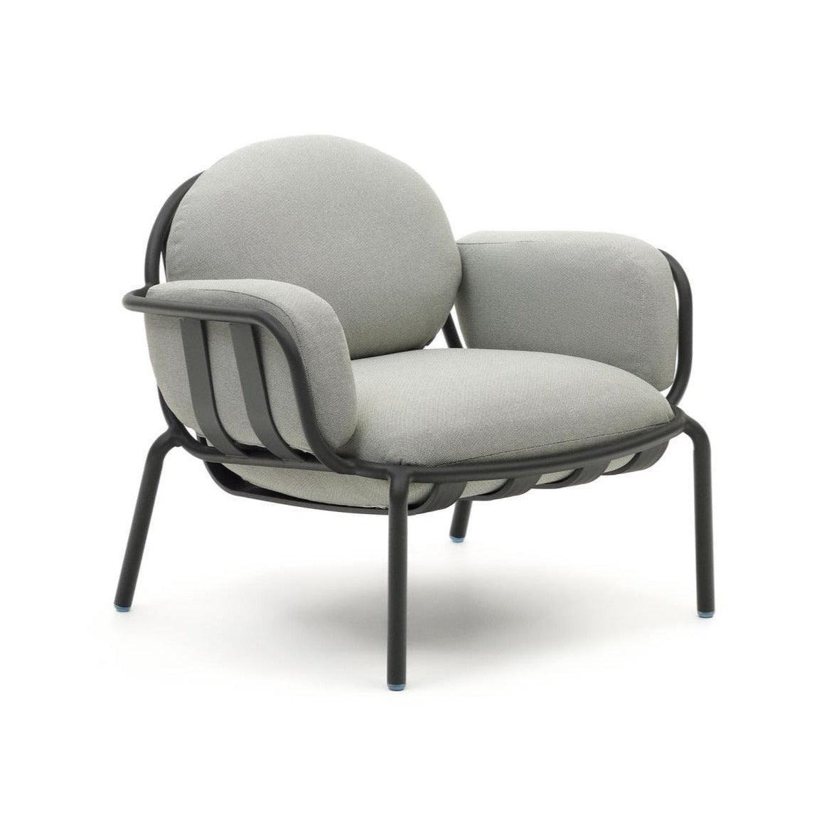 Fotel ogrodowy JONCOLS szary z czarną podstawą La Forma Eye on Design