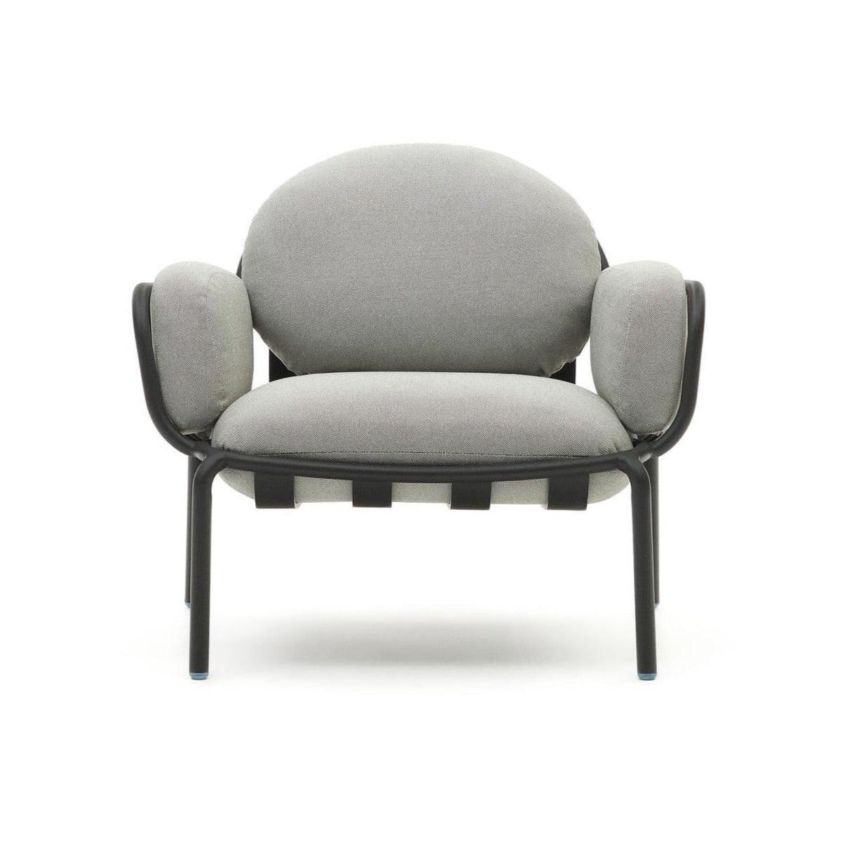 Fotel ogrodowy JONCOLS szary z czarną podstawą La Forma Eye on Design