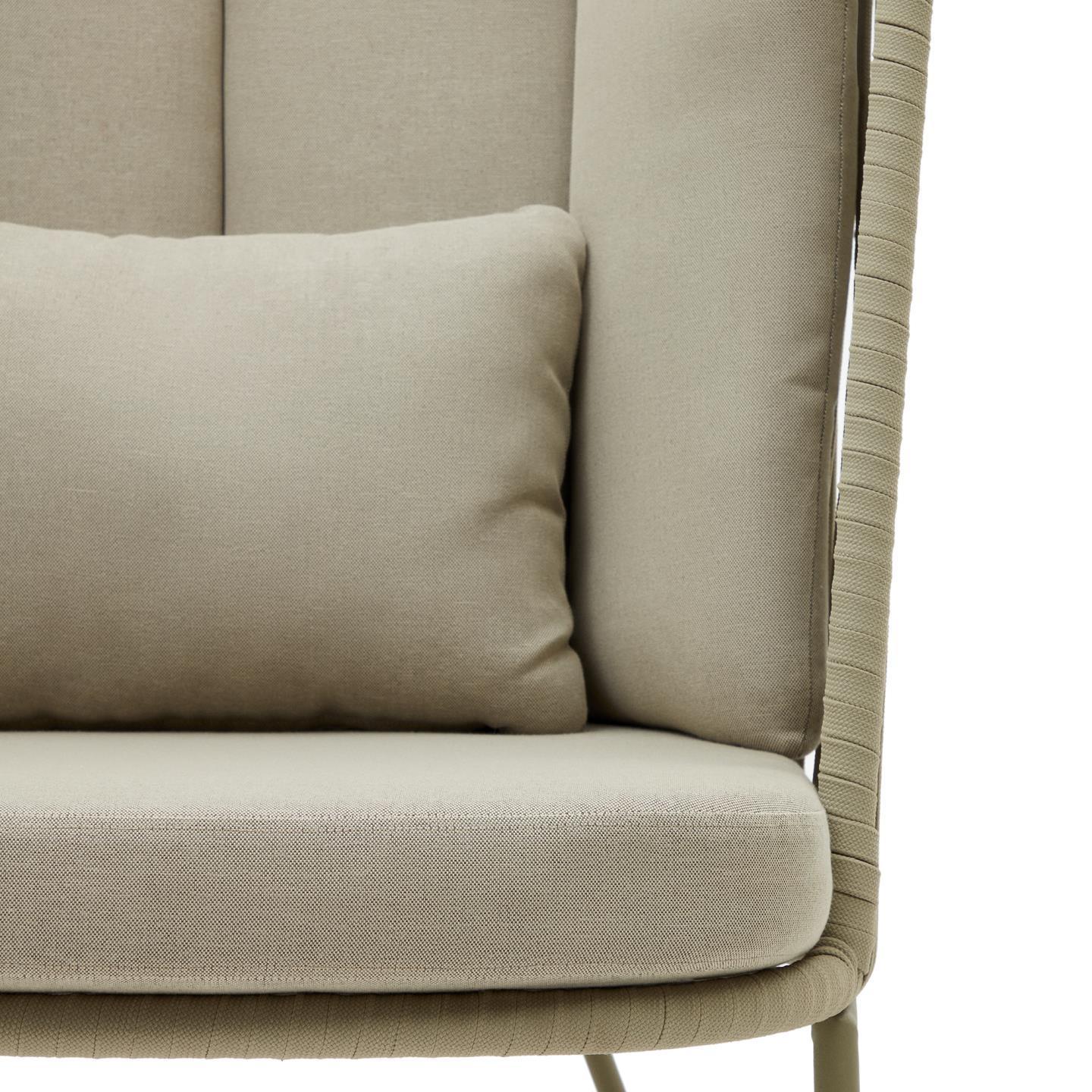 Fotel ogrodowy z wysokim oparciem SACONA oliwkowy La Forma Eye on Design