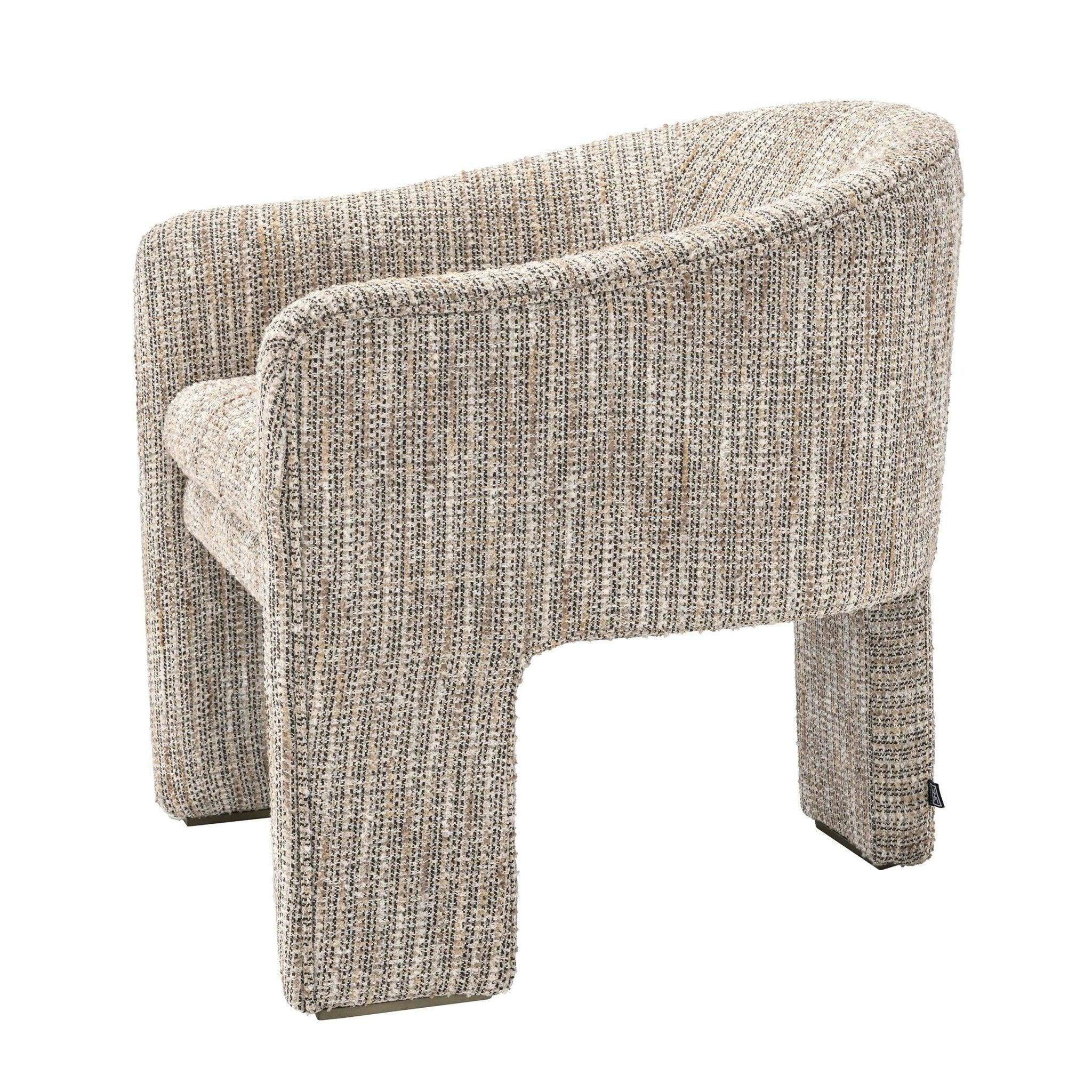 Fotel PEBBLES beżowy melanż Eichholtz Eye on Design