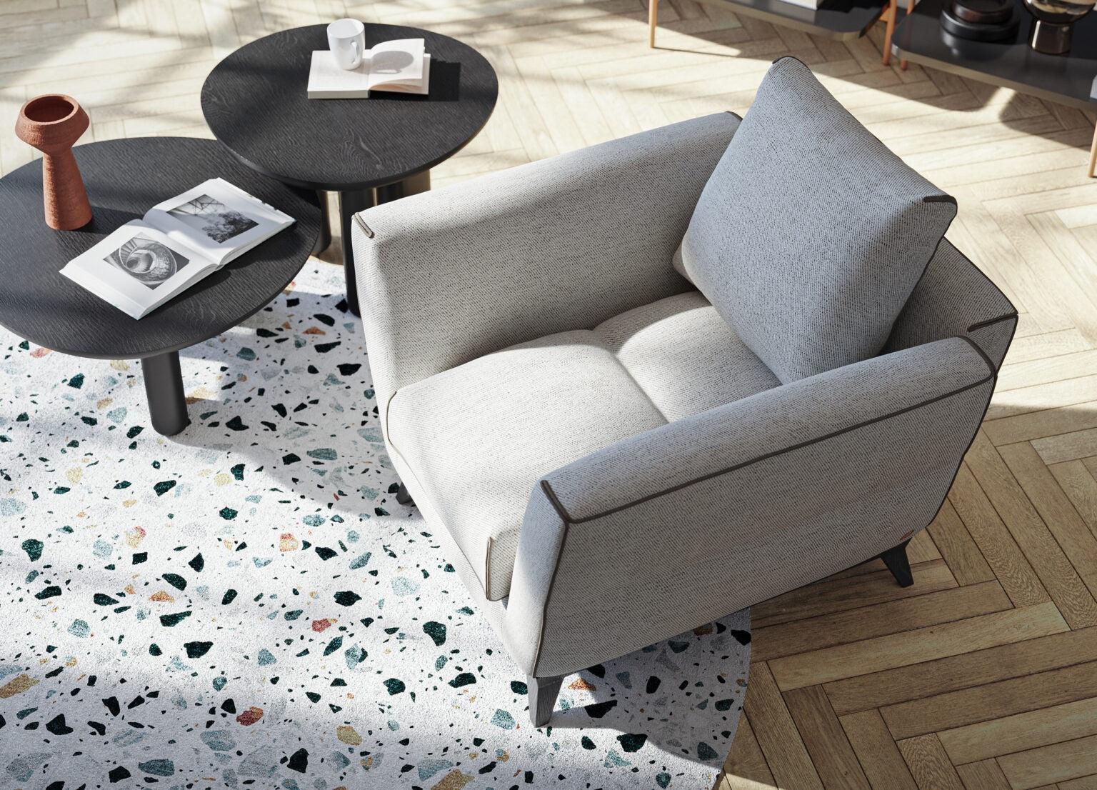 Fotel PERFECT DREAM ciemnoszary Liu Jo Living Eye on Design