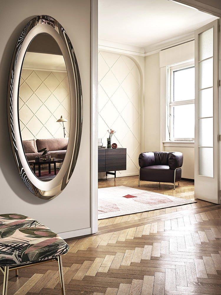 Fotel QUADROTTA mosiężna podstawa Calligaris Eye on Design