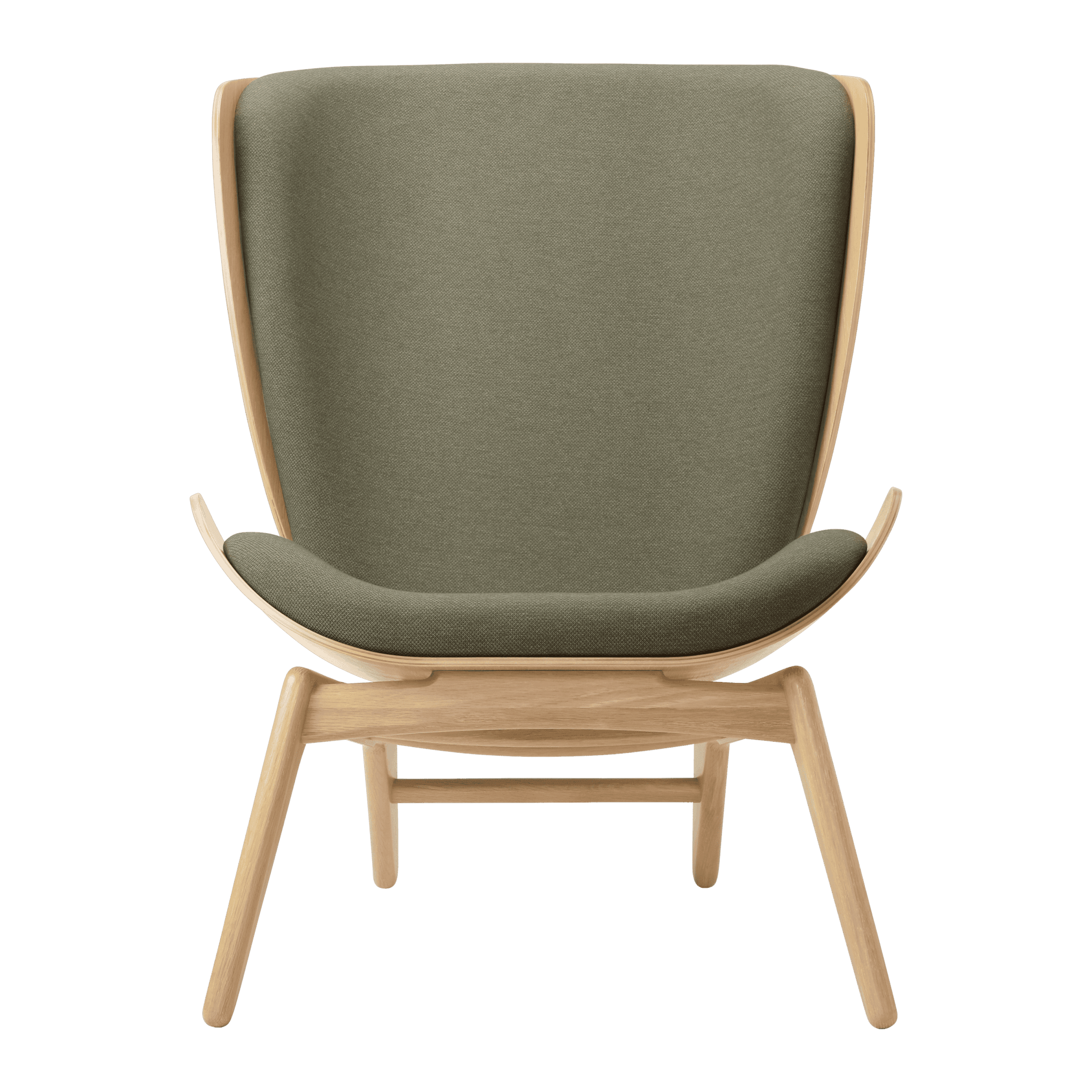 Fotel READER szałwiowy z dębową podstawą UMAGE Eye on Design