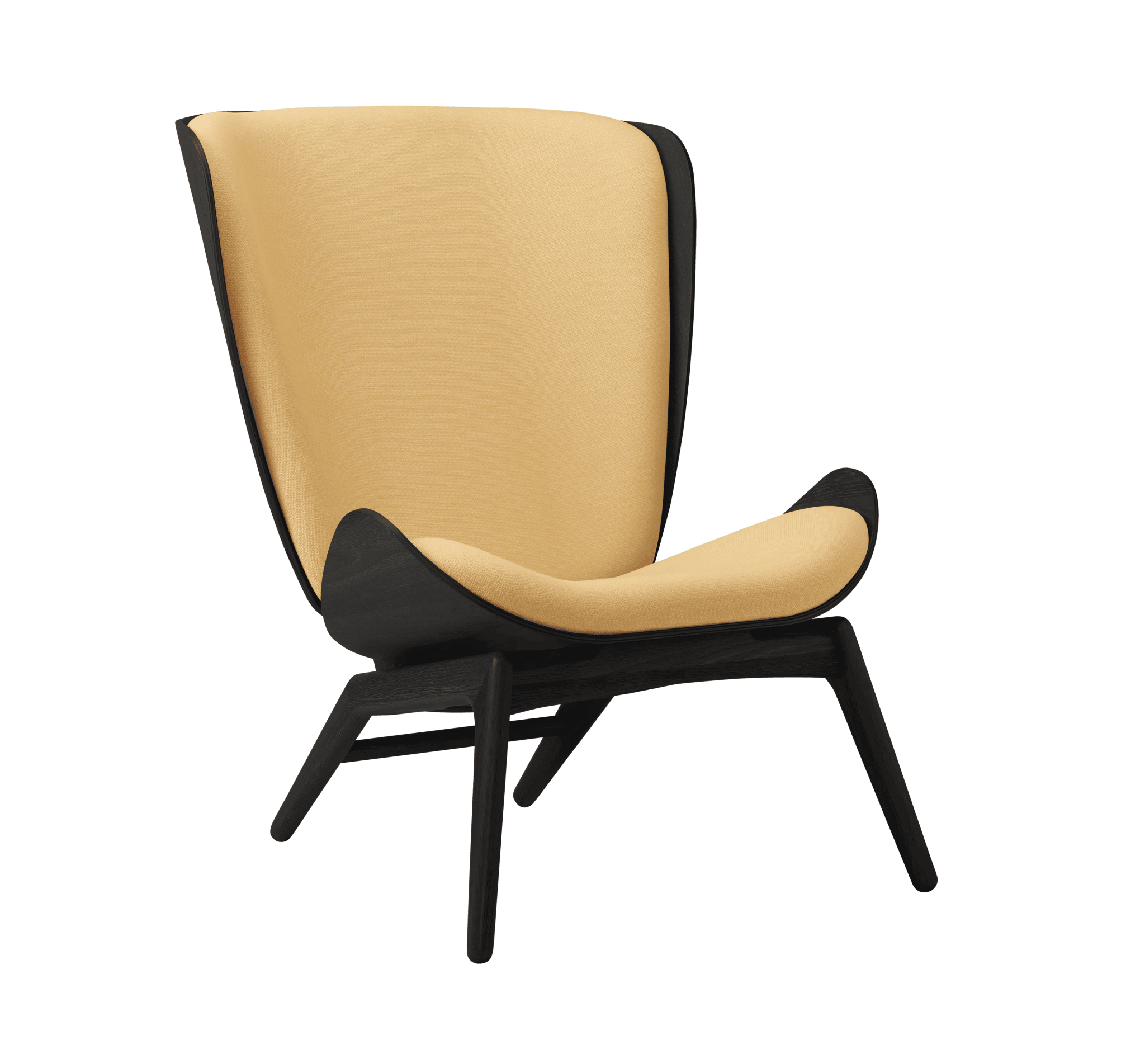 Fotel READER żółty z czarną podstawą UMAGE Eye on Design