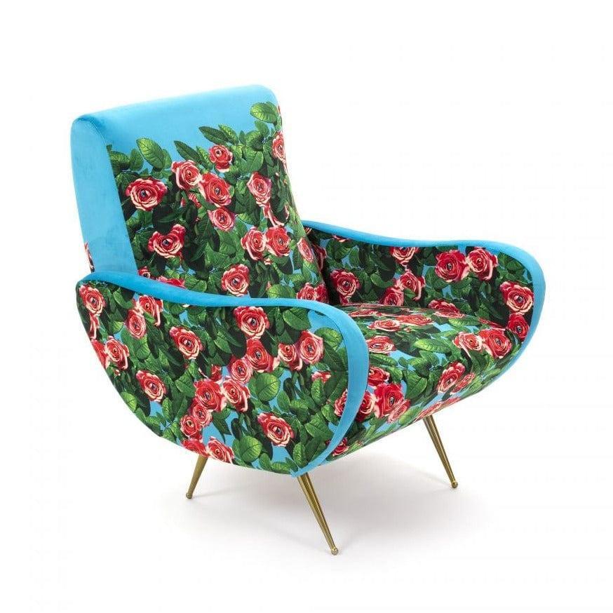 Fotel ROSES niebieski Seletti Eye on Design