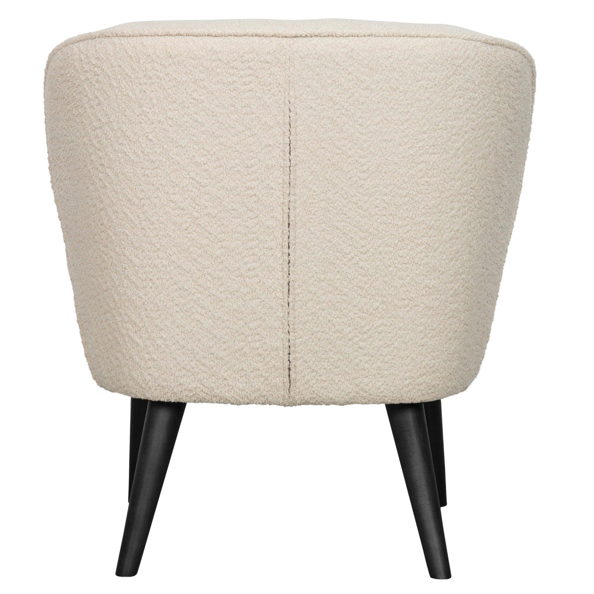 Fotel SARA boucle kremowy Woood Eye on Design