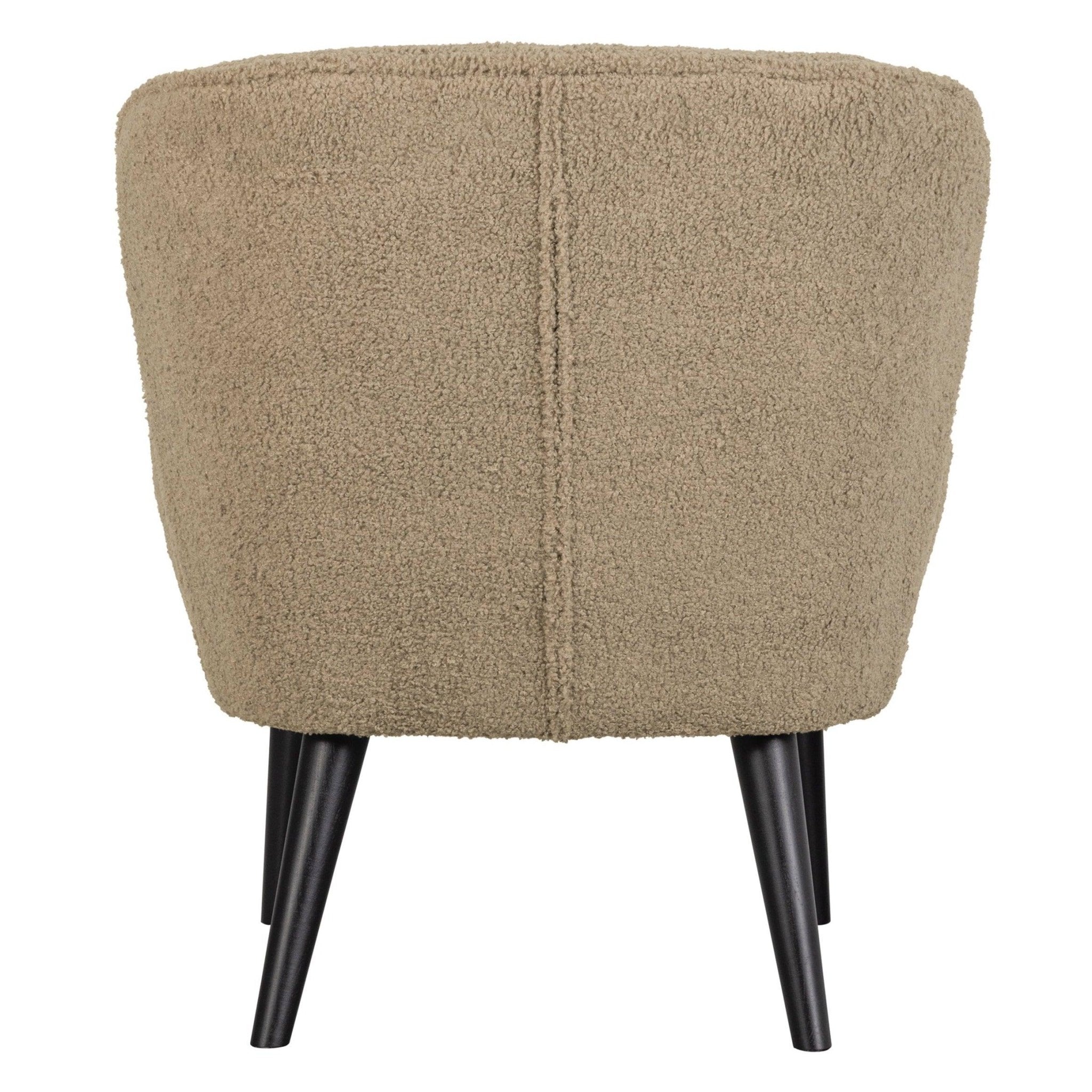 Fotel SARA plusz piaskowy Woood Eye on Design