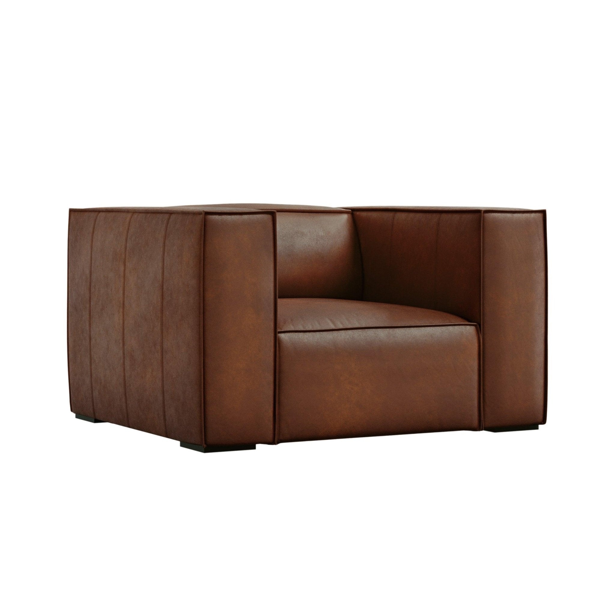 Fotel skórzany MADAME brązowy Windsor & Co Eye on Design